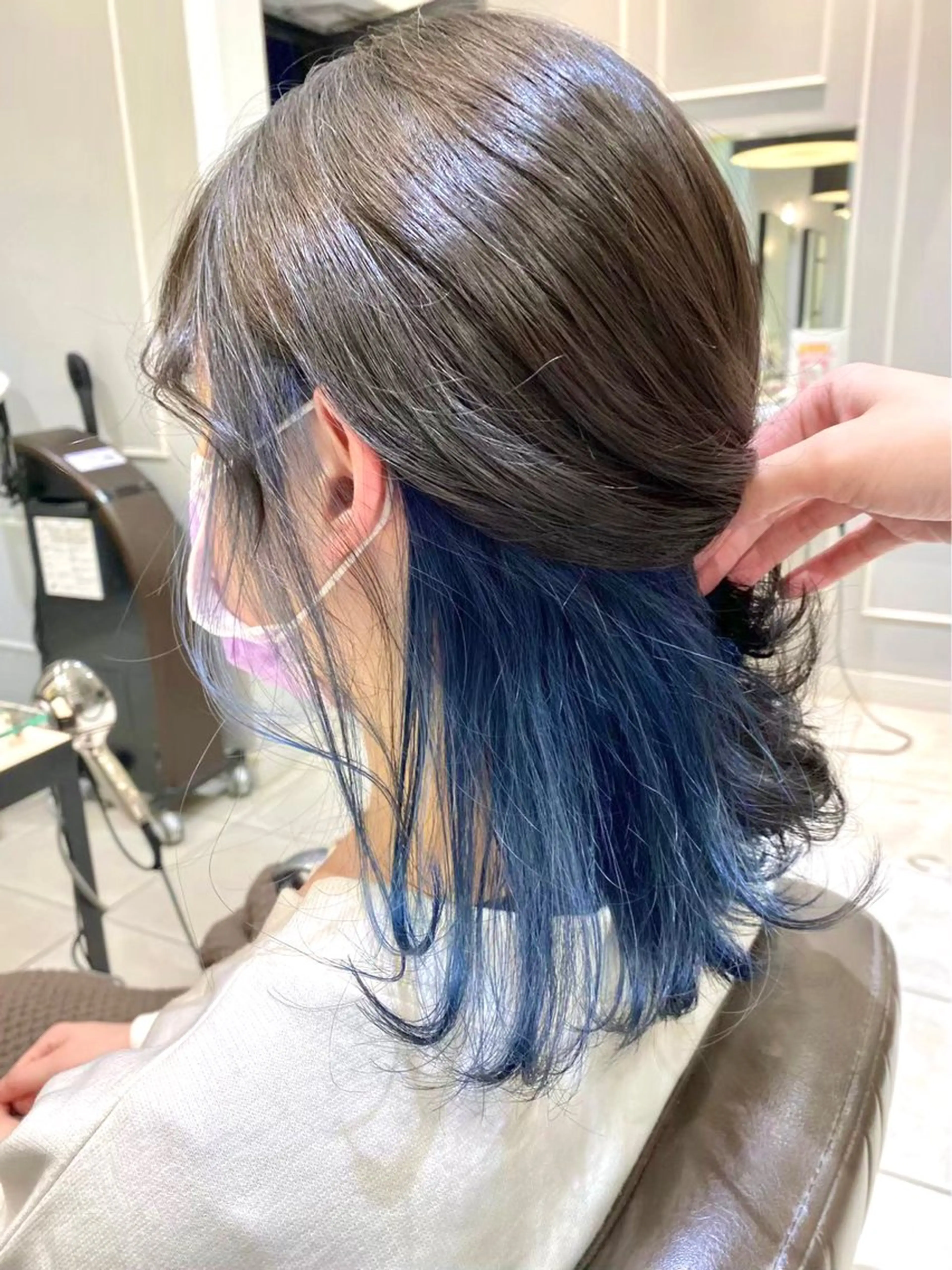 ミディアム ヘアカラー 💜 市川 桃子 💜のヘアスタイル