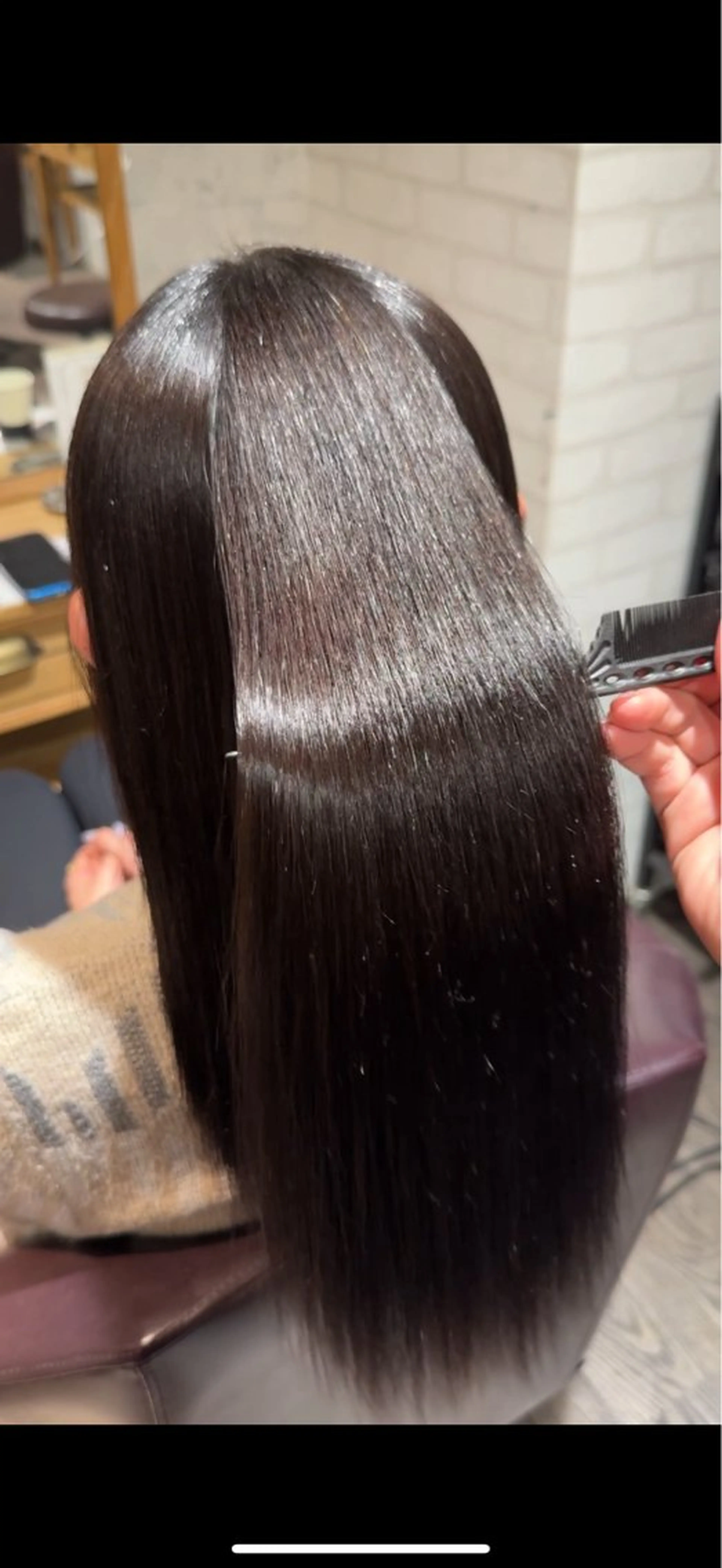 𝐙𝐄𝐑𝐎円カット付き✂︎《縮毛矯正》🎲（ボブ/3cm以上カット/毛量調節）の写真