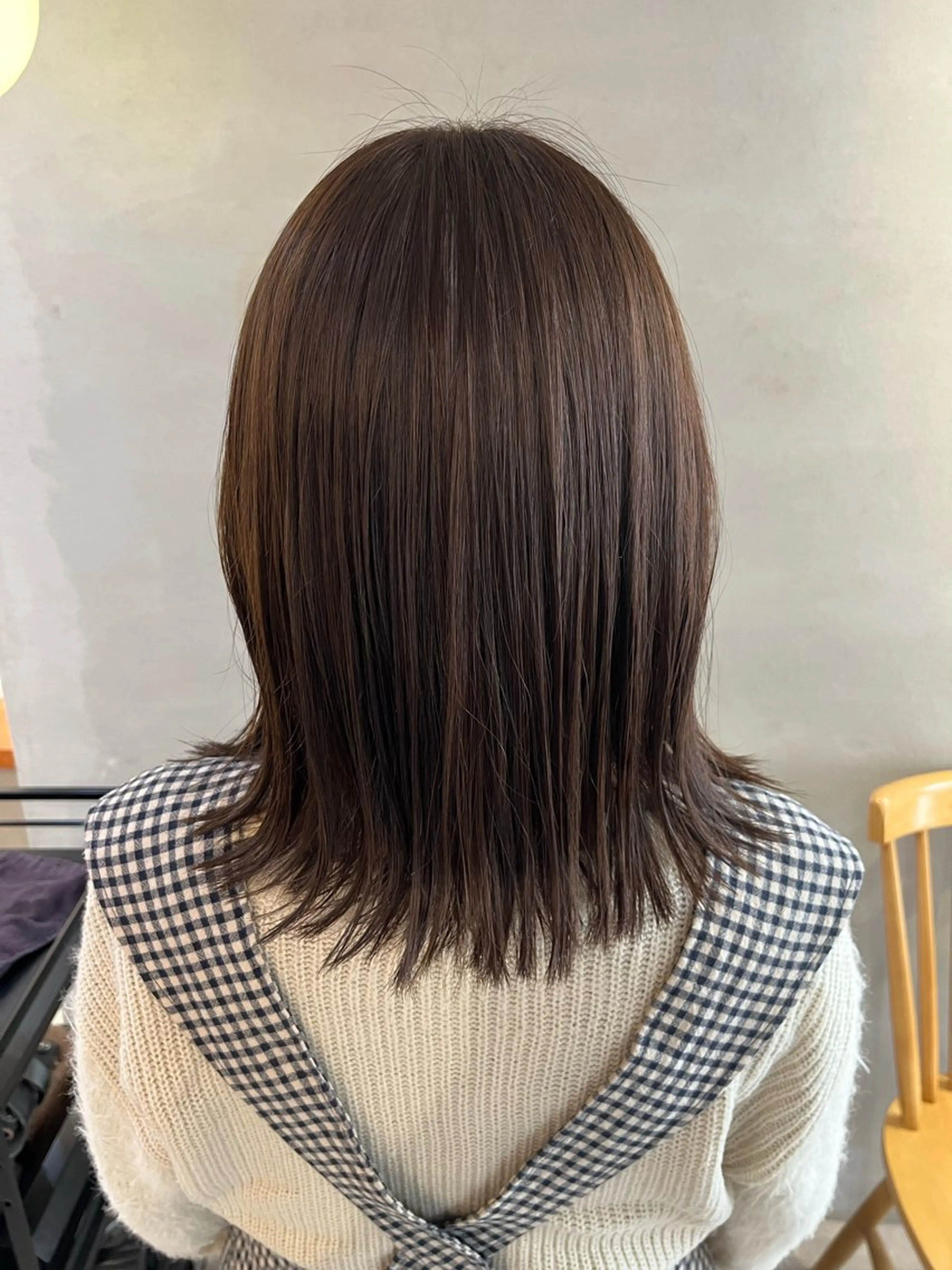 ミディアム カット 大橋 瑞紀のヘアスタイル