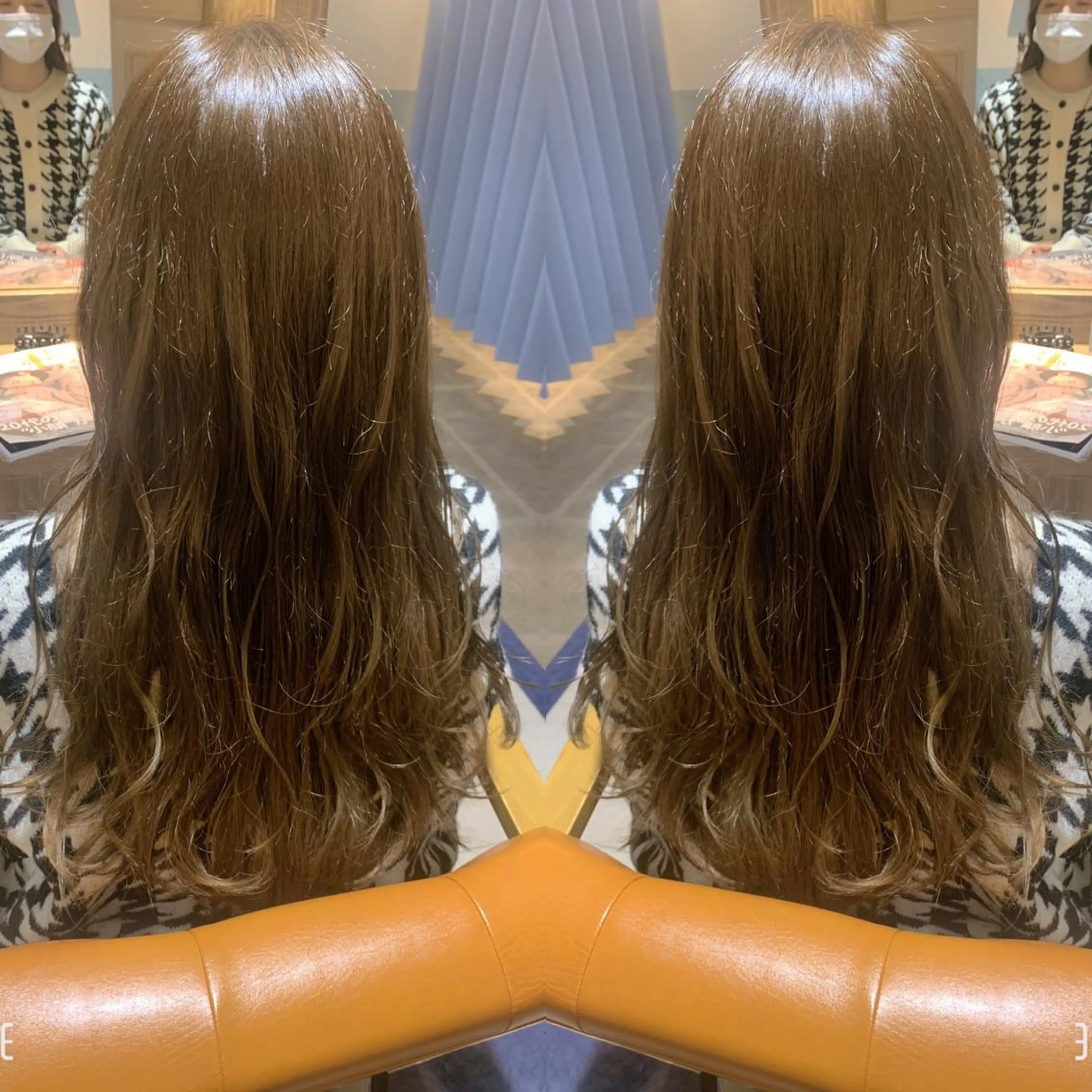 ロング カラー ベージュカラー 韓国🇰🇷 ✂︎hair 内田愛のヘアスタイル