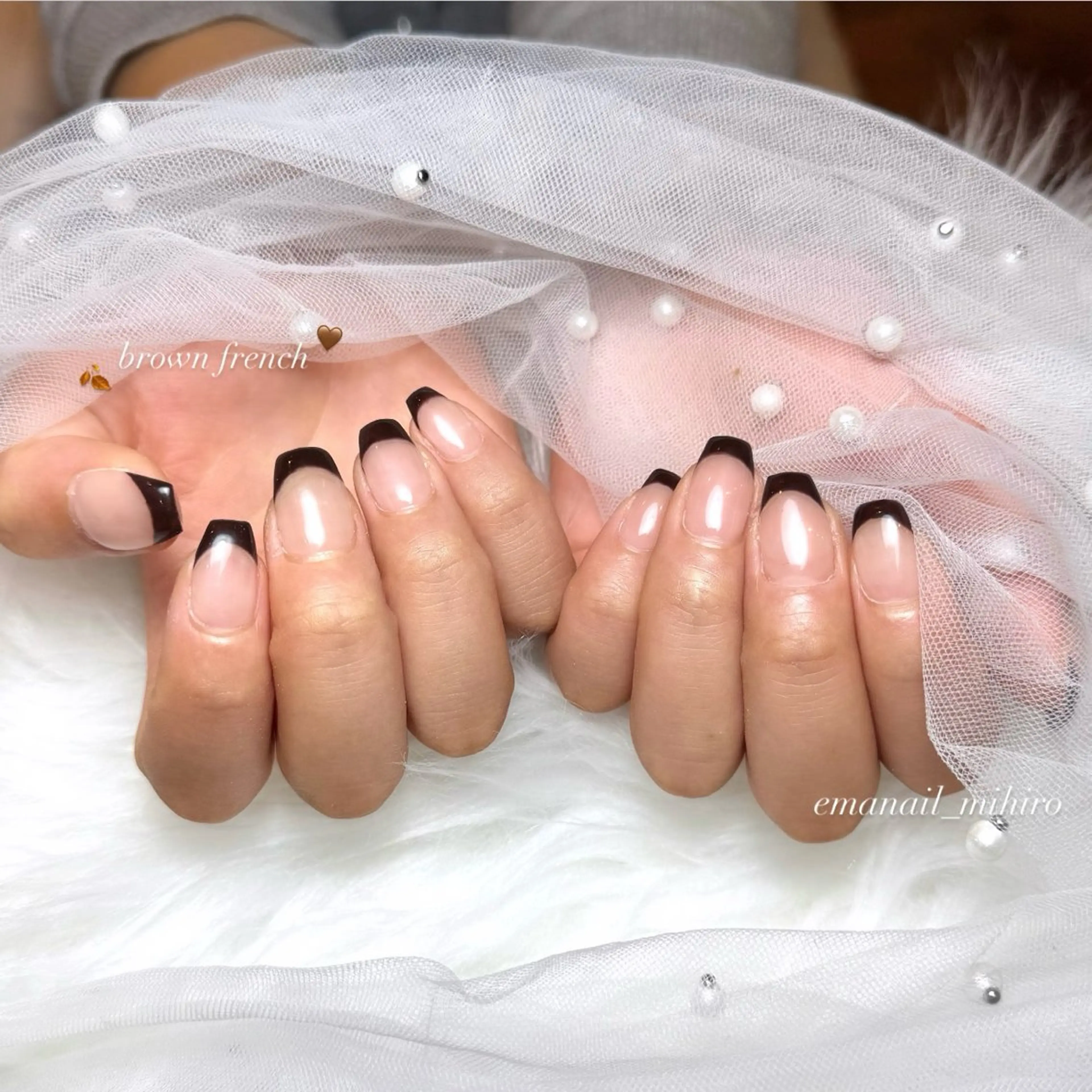 ネイル クリアネイル ハンドネイル EmaNail+KIHAKUYA所属・EmaNail本町 🌼Mihiroのネイルデザイン