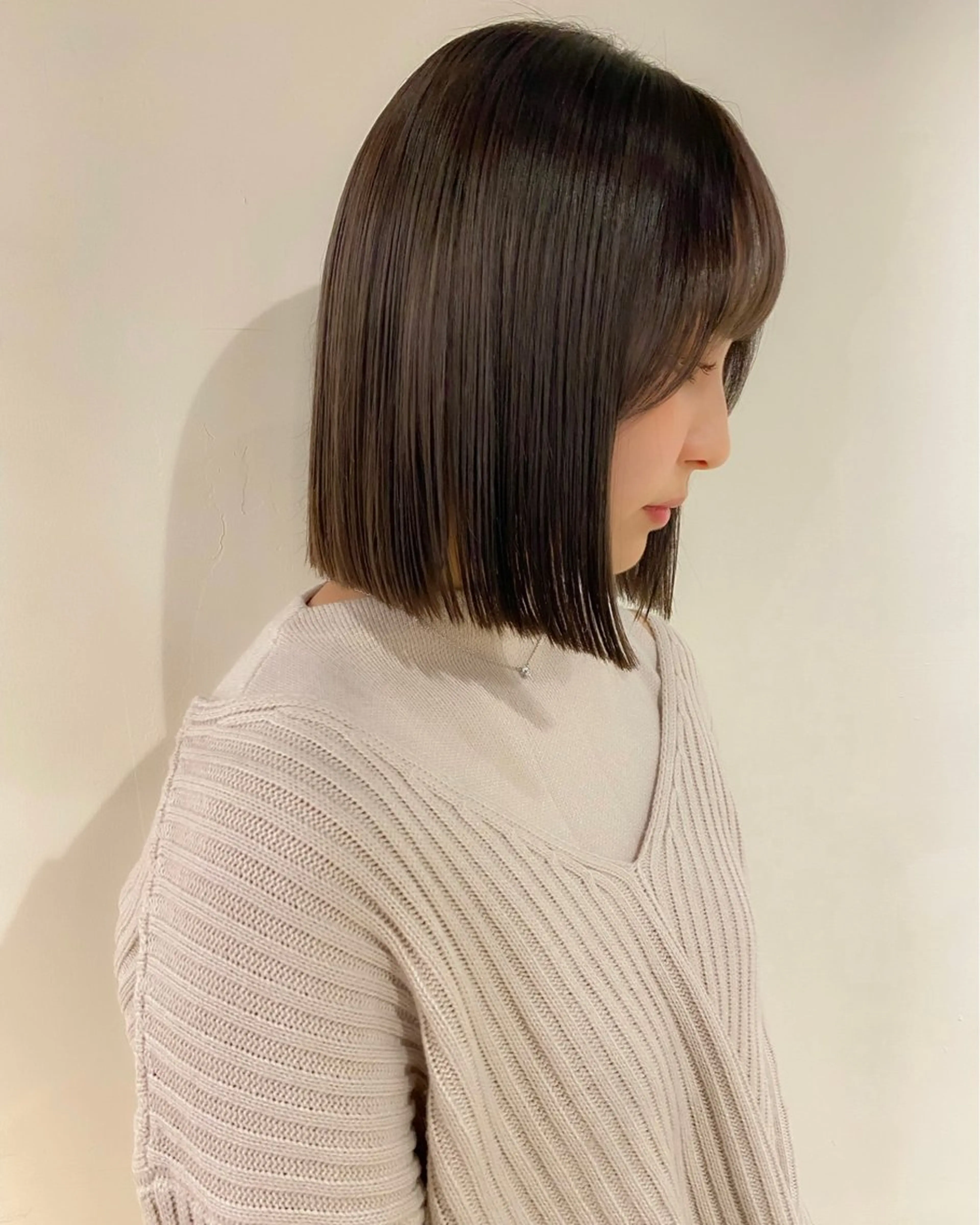 ミディアム カラー 板谷みさき /艶ボブ/藤沢美容室のヘアスタイル
