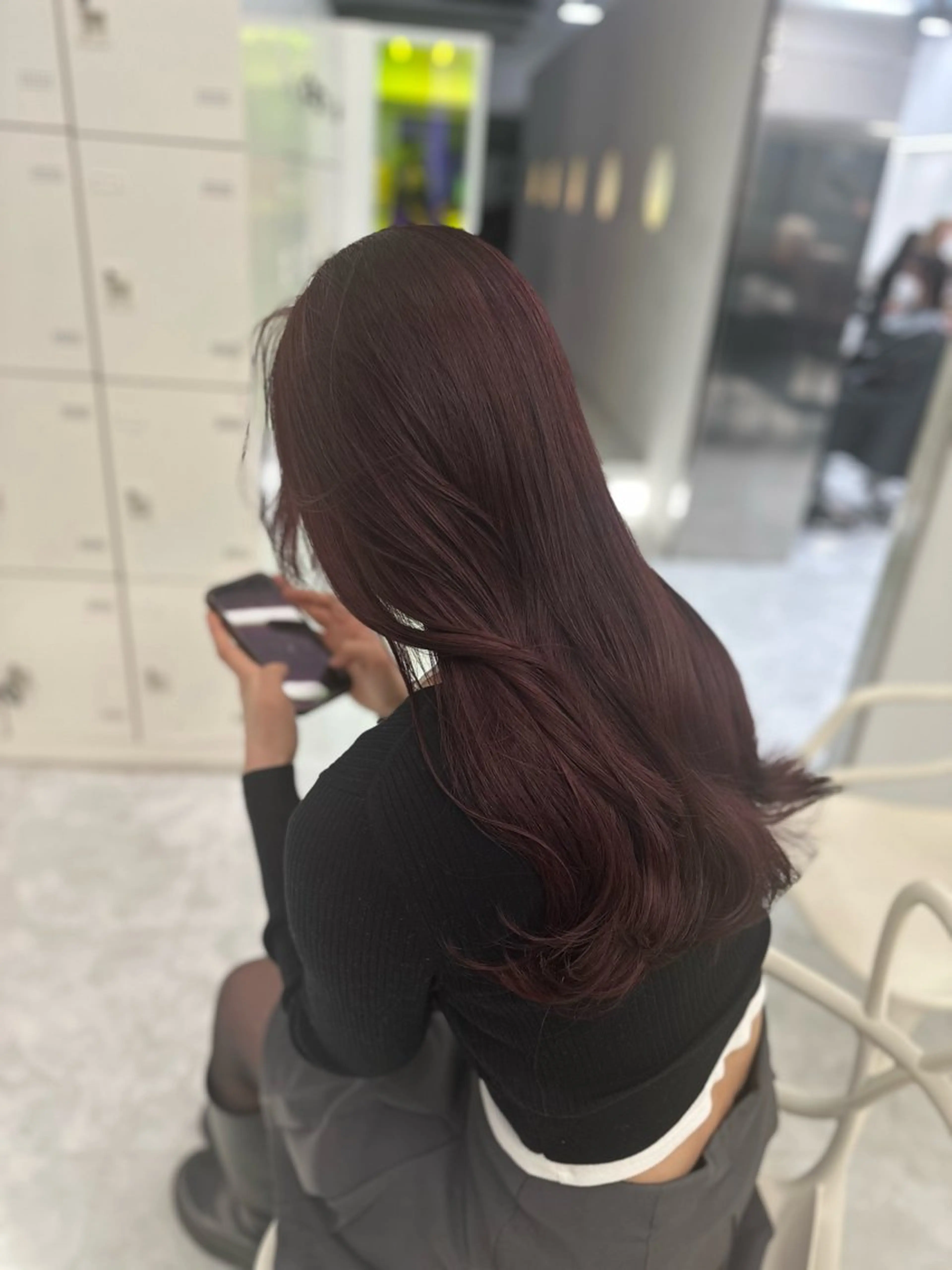 ロング ヘアカラー トリートメント ヘッドスパ ヘアセット 🤍上質艶ワンホン ヘアMAYU🤍のヘアスタイル