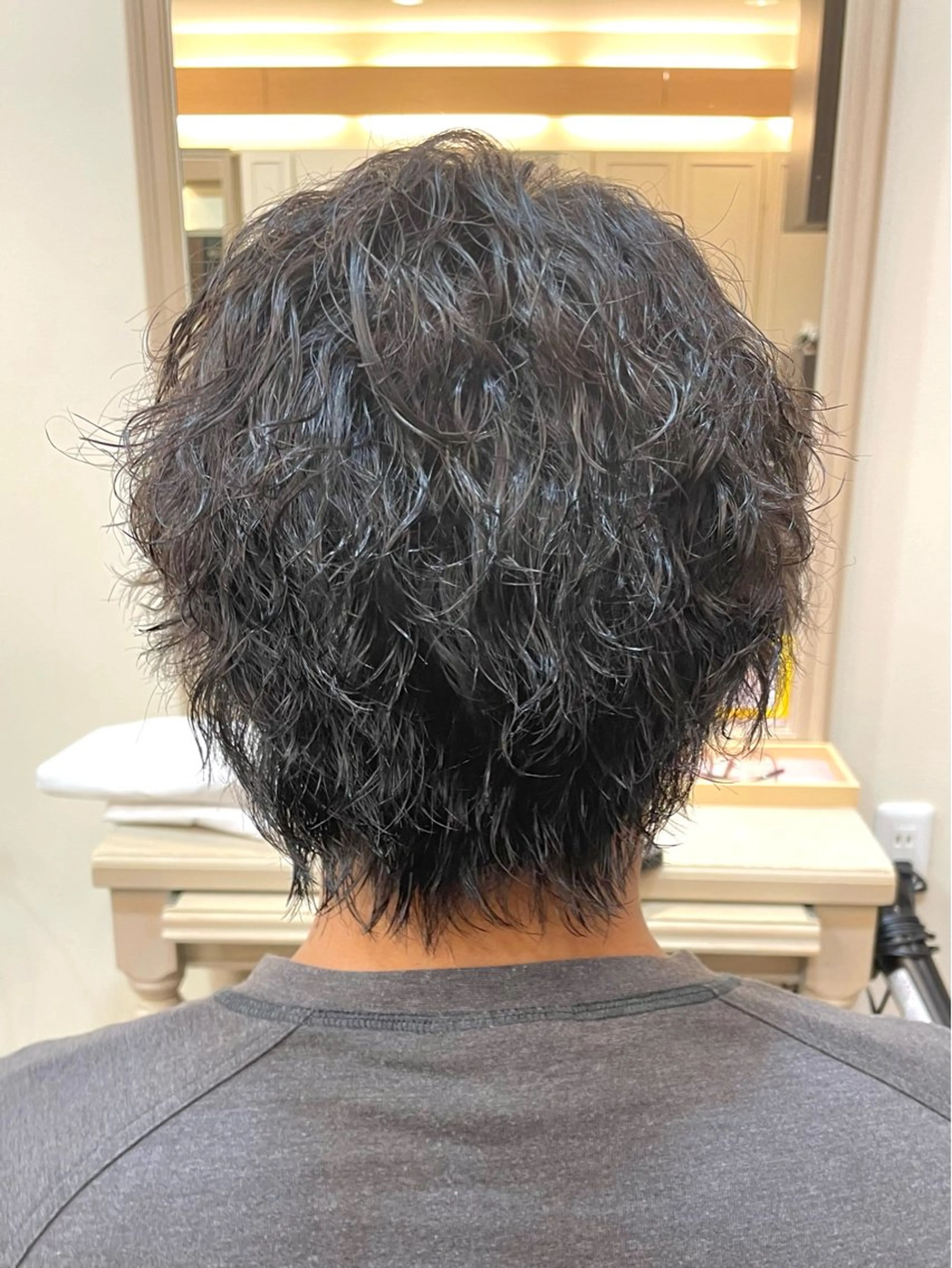 ショート パーマ メンズ カット パーマ メンズパーマ🌀/ 中村郁未のヘアスタイル