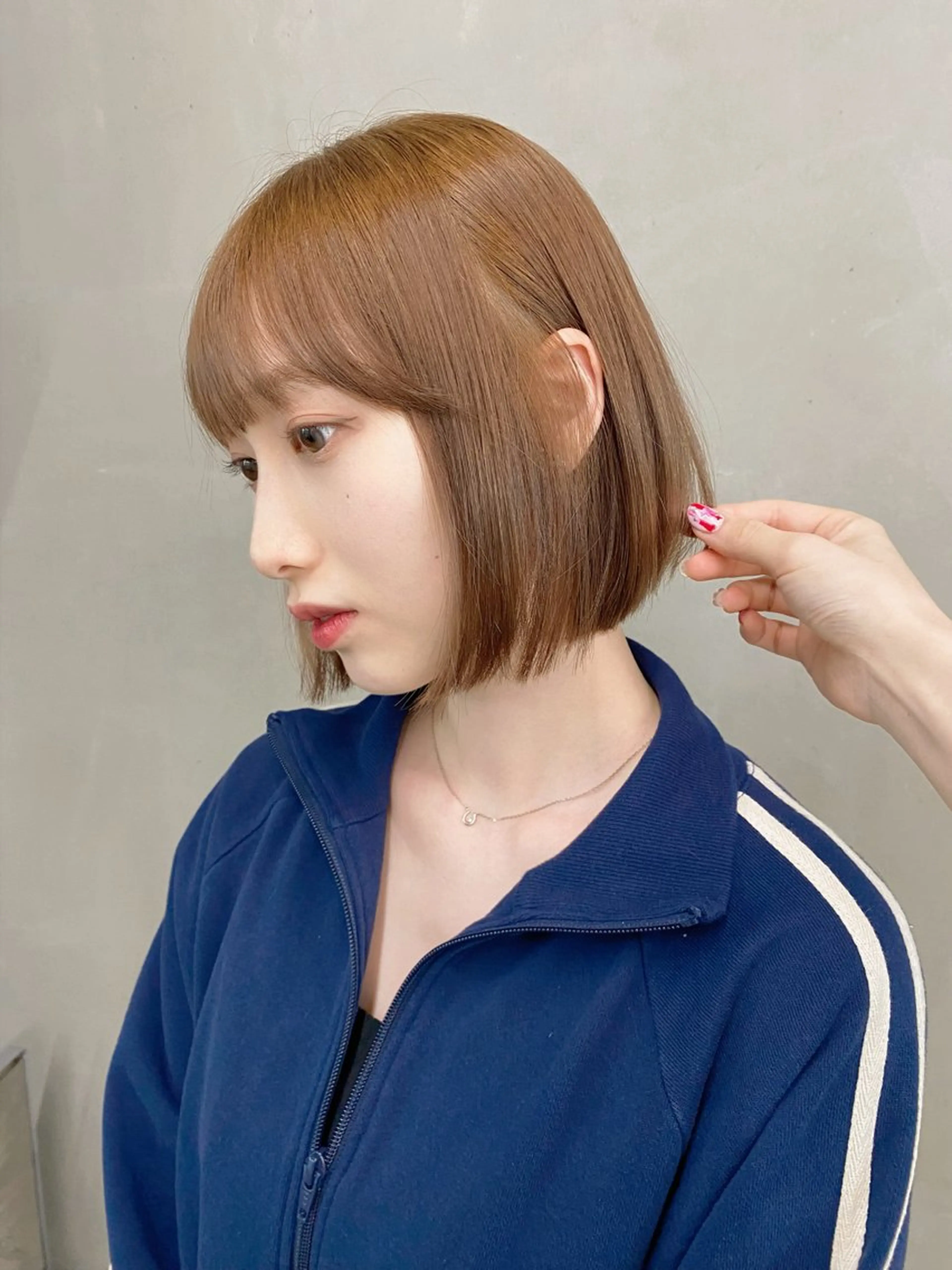 ミディアム カラー カット ヘアカラー レイヤー/柔色 /saKiのヘアスタイル