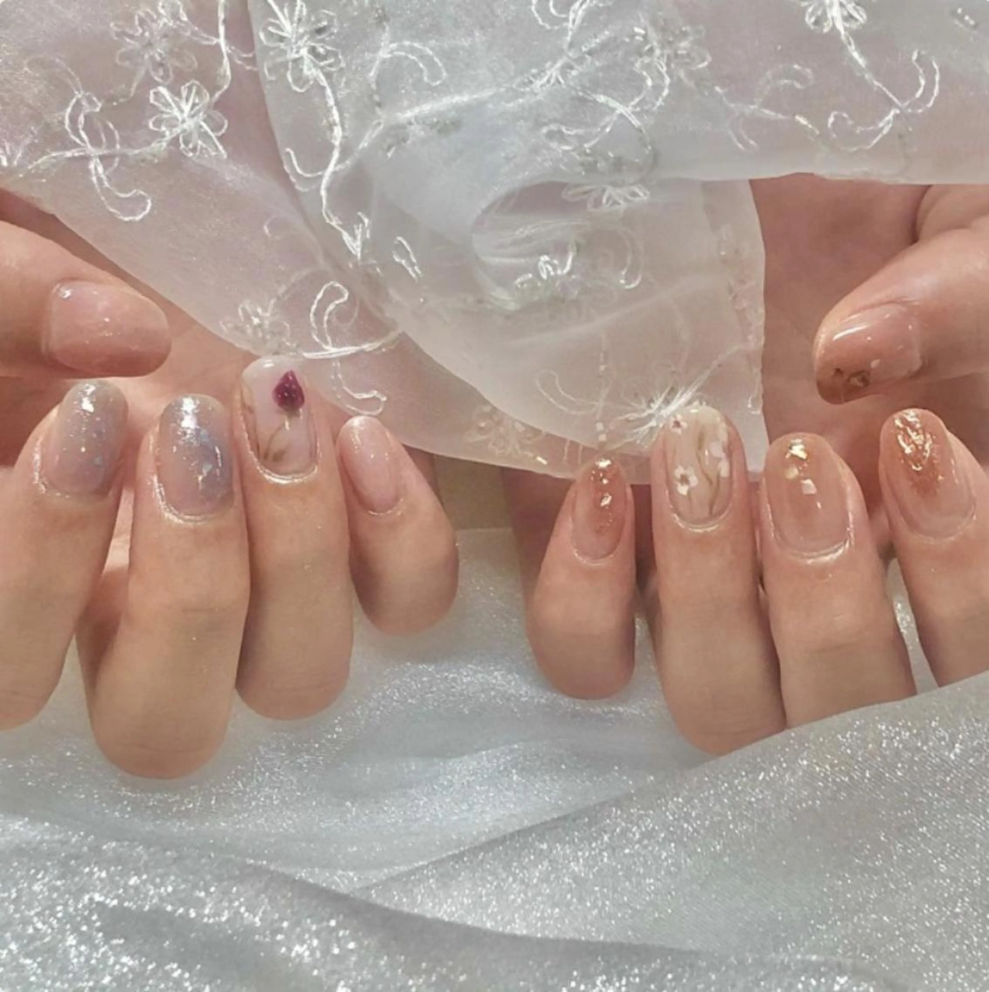 ネイル ジェルネイル マグネットネイル ニュアンスネイル ワンカラーネイル パラジェル パラジェル登録サロン N°nail 立川のネイルデザイン