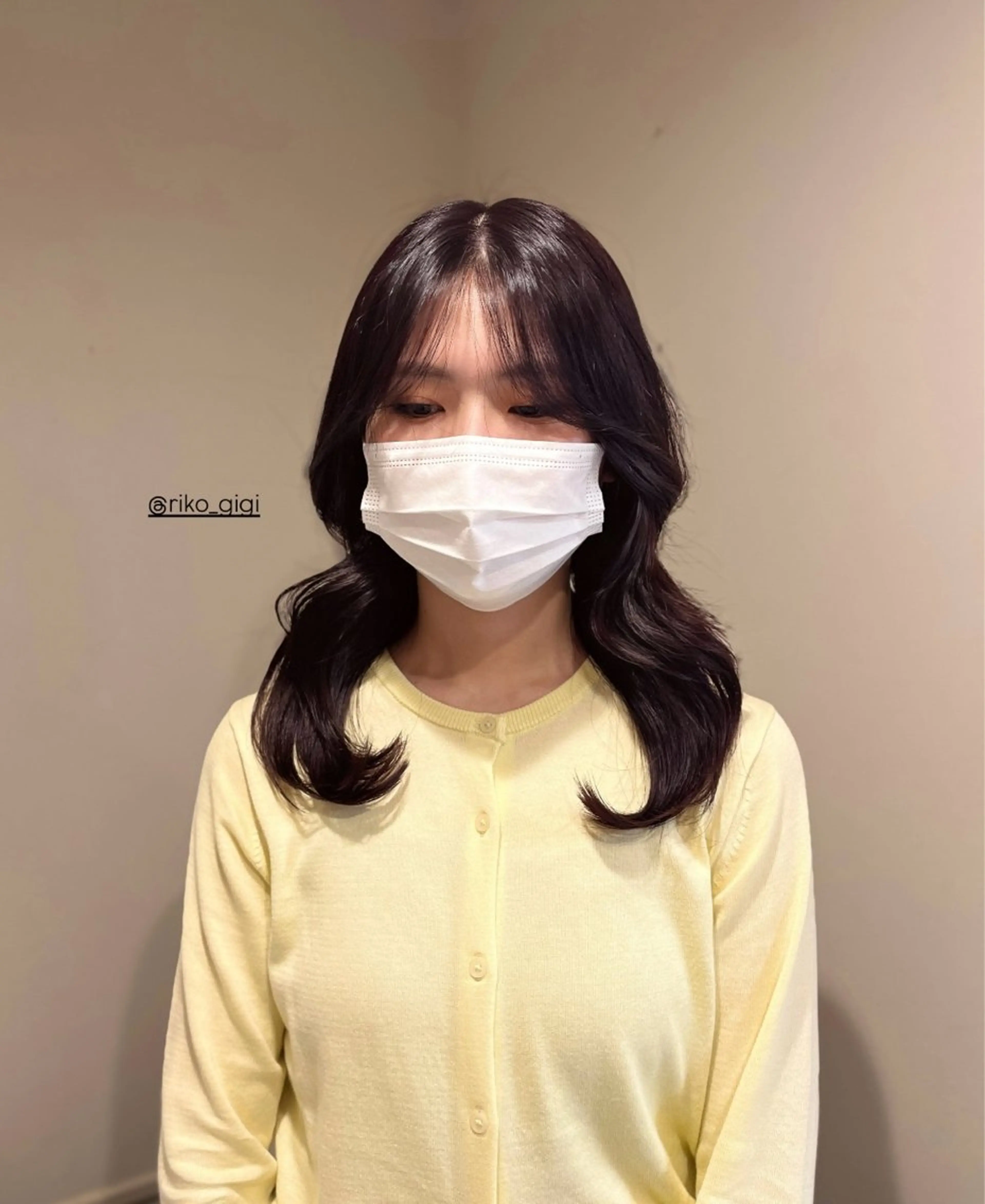 ロング カラー ヘアアレンジ Gigi 代々木所属・りこ 🐈‍⬛韓国艶カラーのヘアスタイル