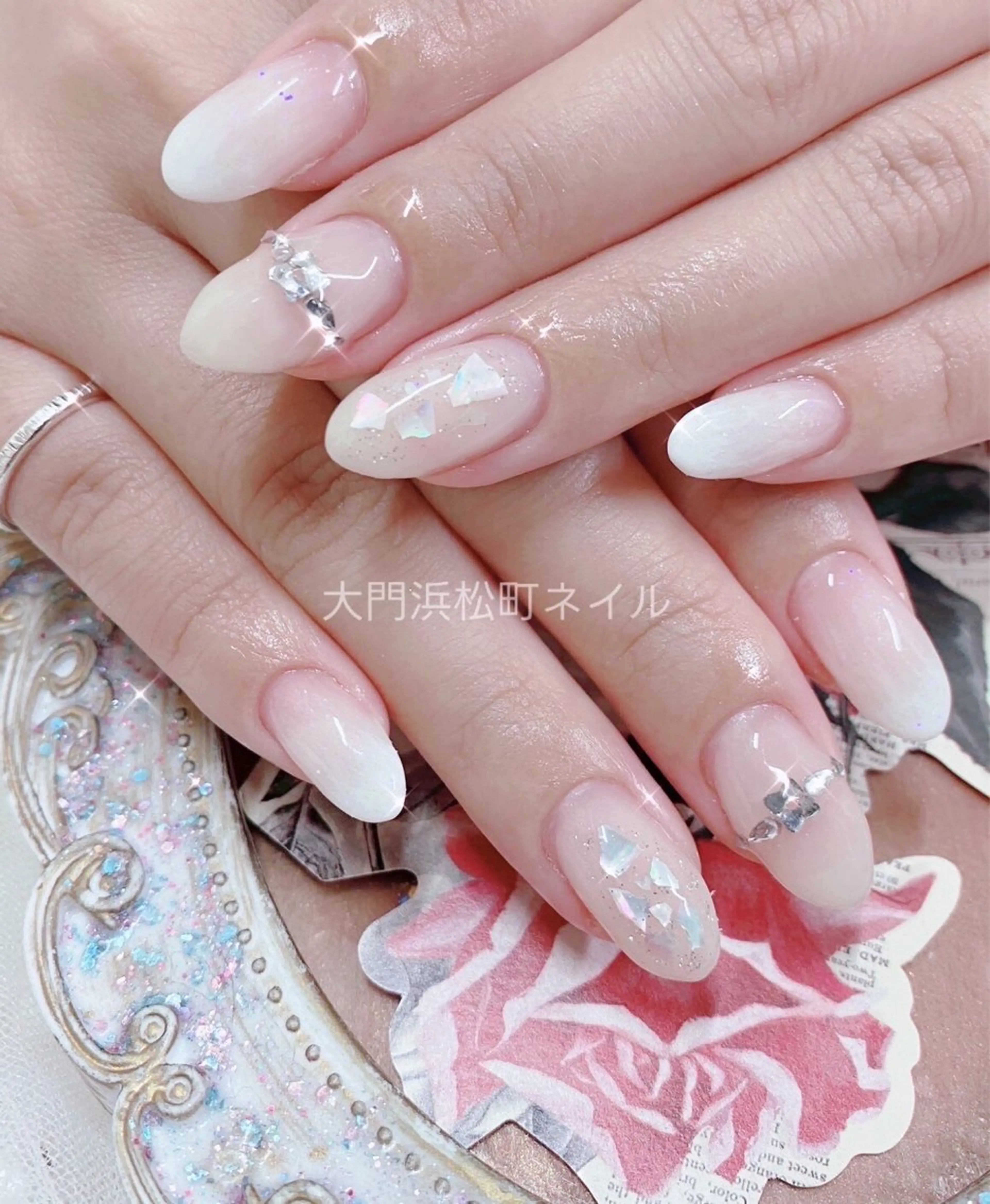 ネイル フットネイル ゴールド マグネットネイル ミラーネイル 持ち込み ハンドネイル ハンドケア 大門浜松町 ネイルのネイルデザイン