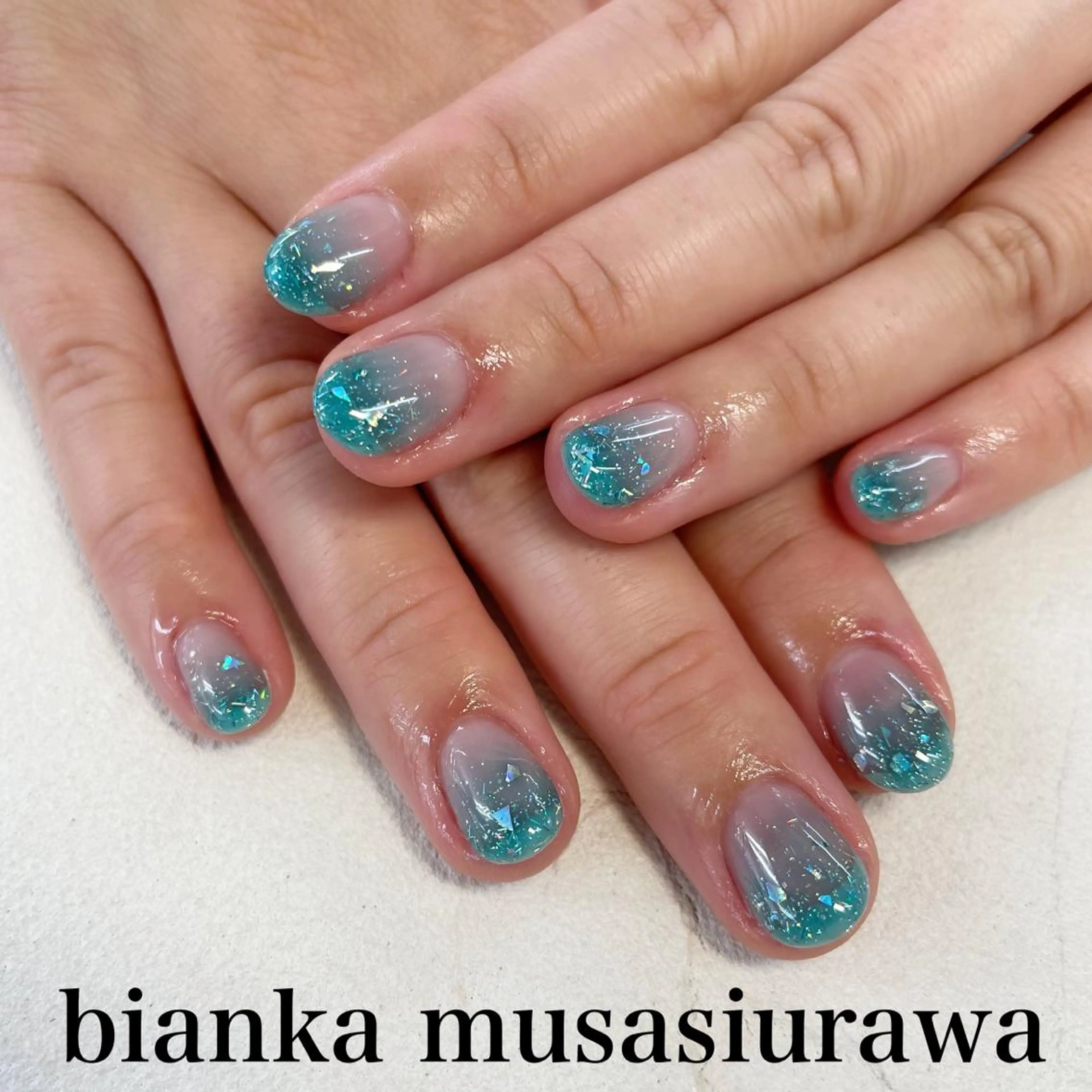 ネイル グラデーション Bianca🎀 ONODERAのネイルデザイン