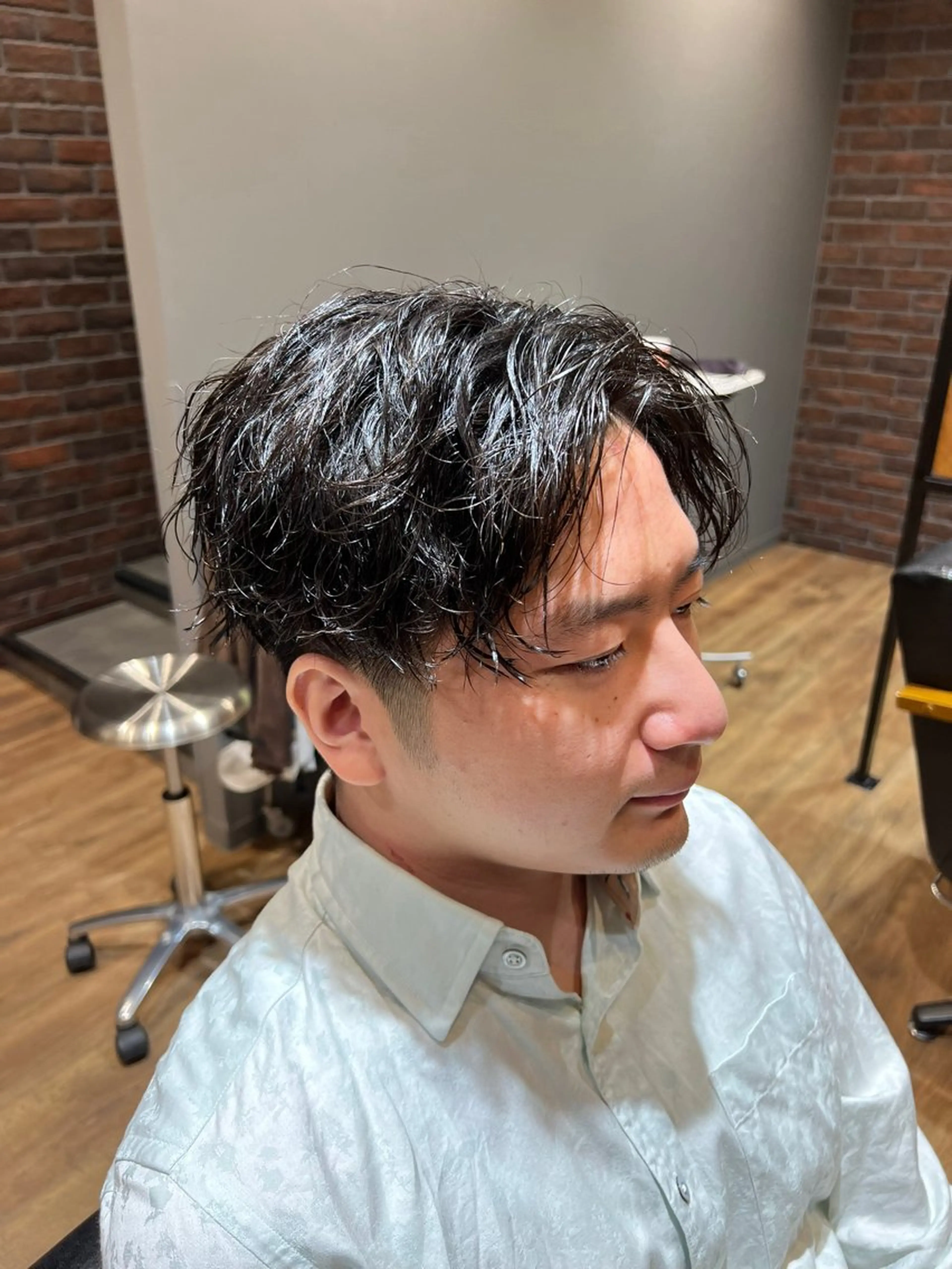 ショート メンズ カット パーマ FURUSHO 大槻 純也のヘアスタイル