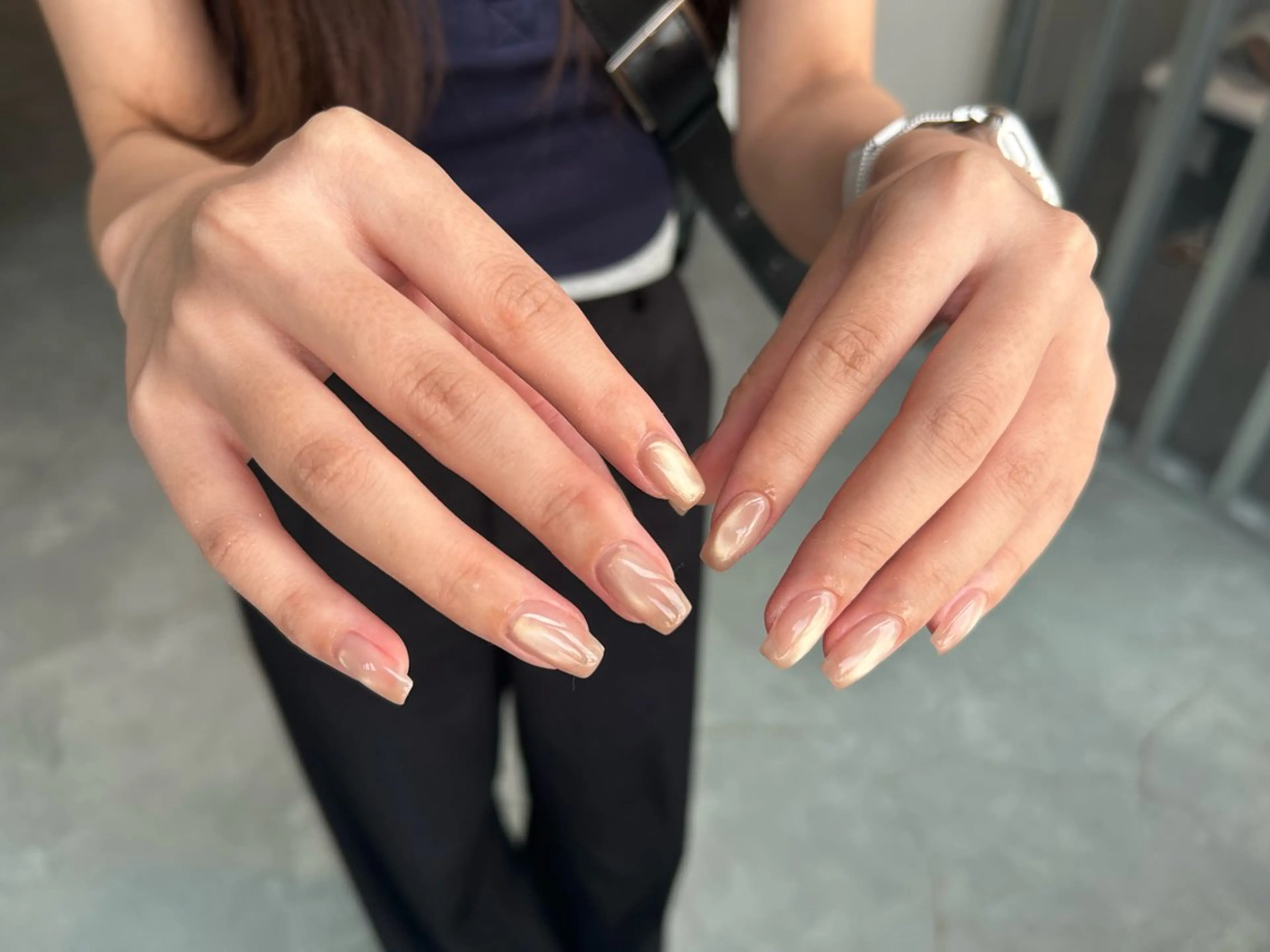 【ハンド】オフ込みマグネットネイル🧲💅の写真