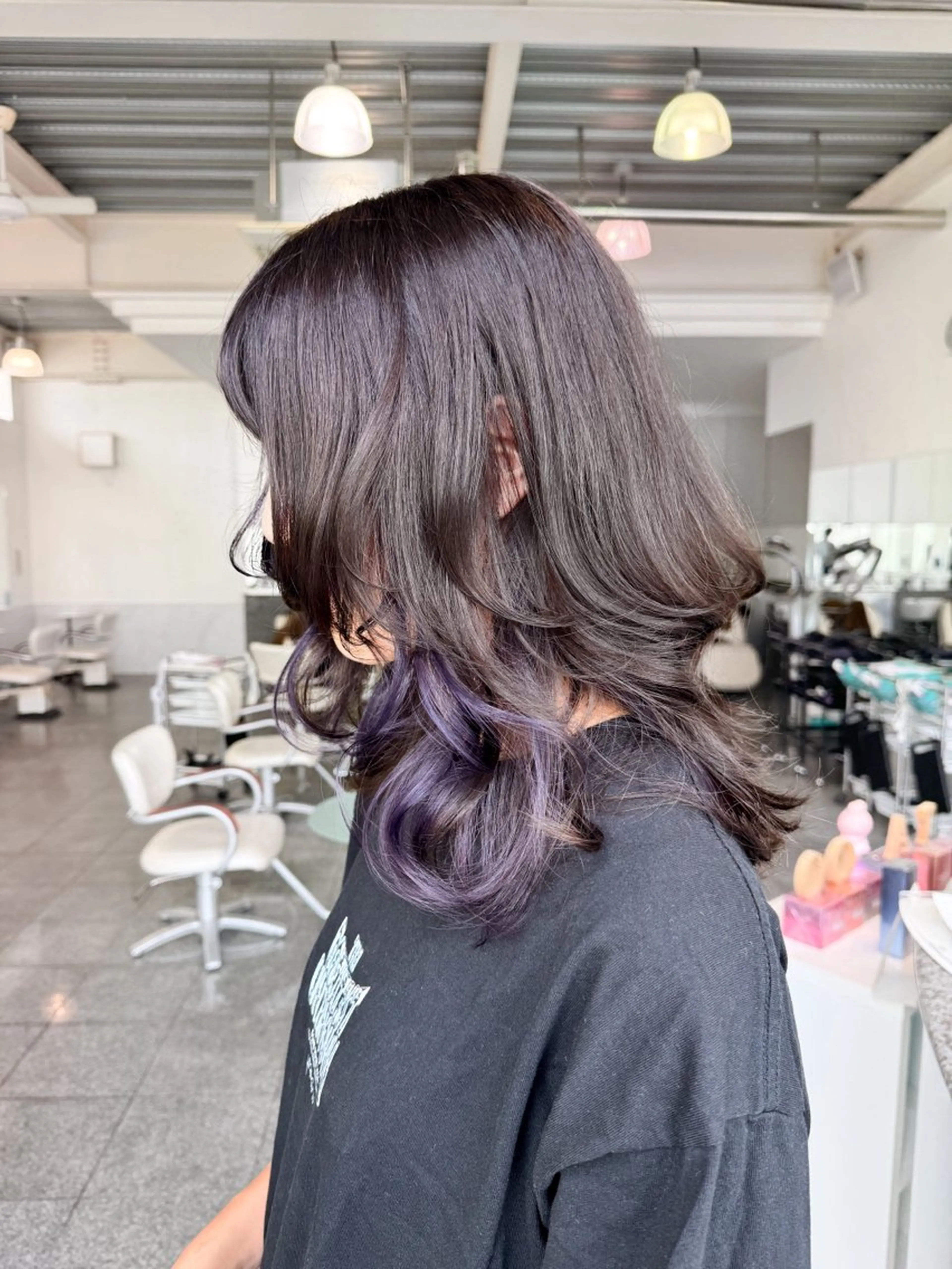 セミロング カラー カット ヘアカラー トリートメント 🎀ヒシダアキ /taboo🎀のヘアスタイル