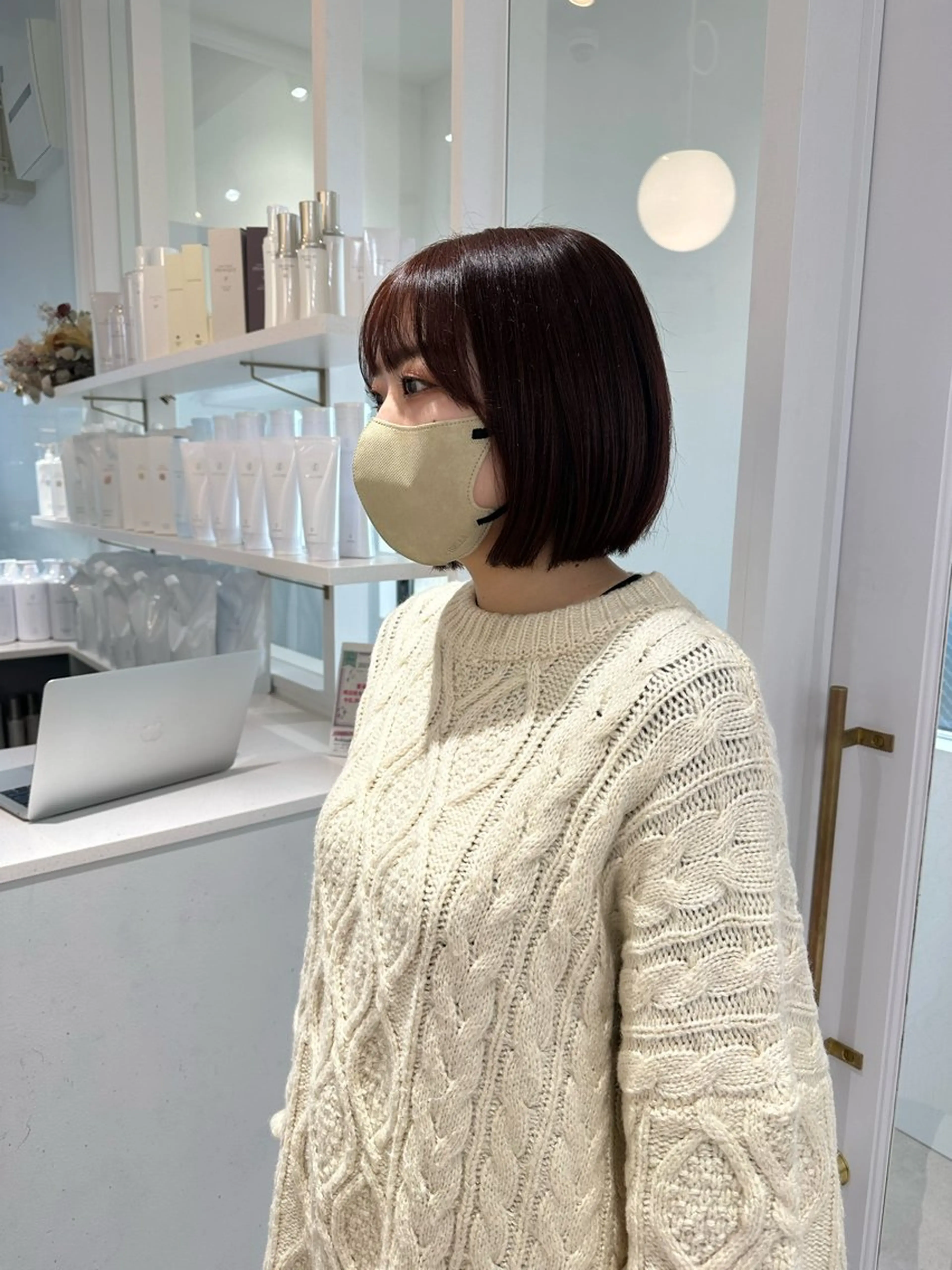 ショート カラー お洒落パーマ/ 艶カラー/michiのヘアスタイル