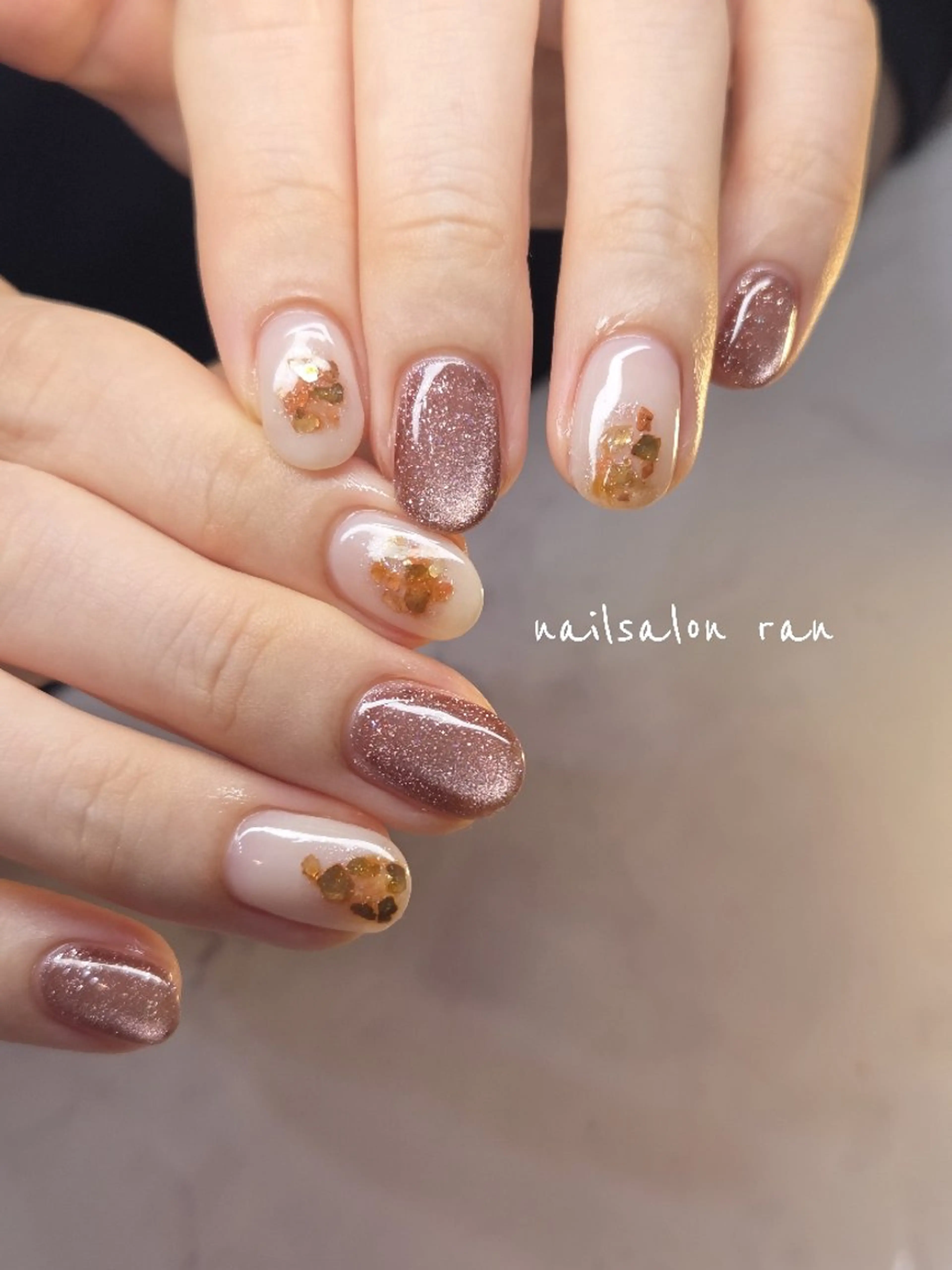 ネイル アートネイル ニュアンスネイル ハンドネイル ハンドケア nailsalon ranのネイルデザイン