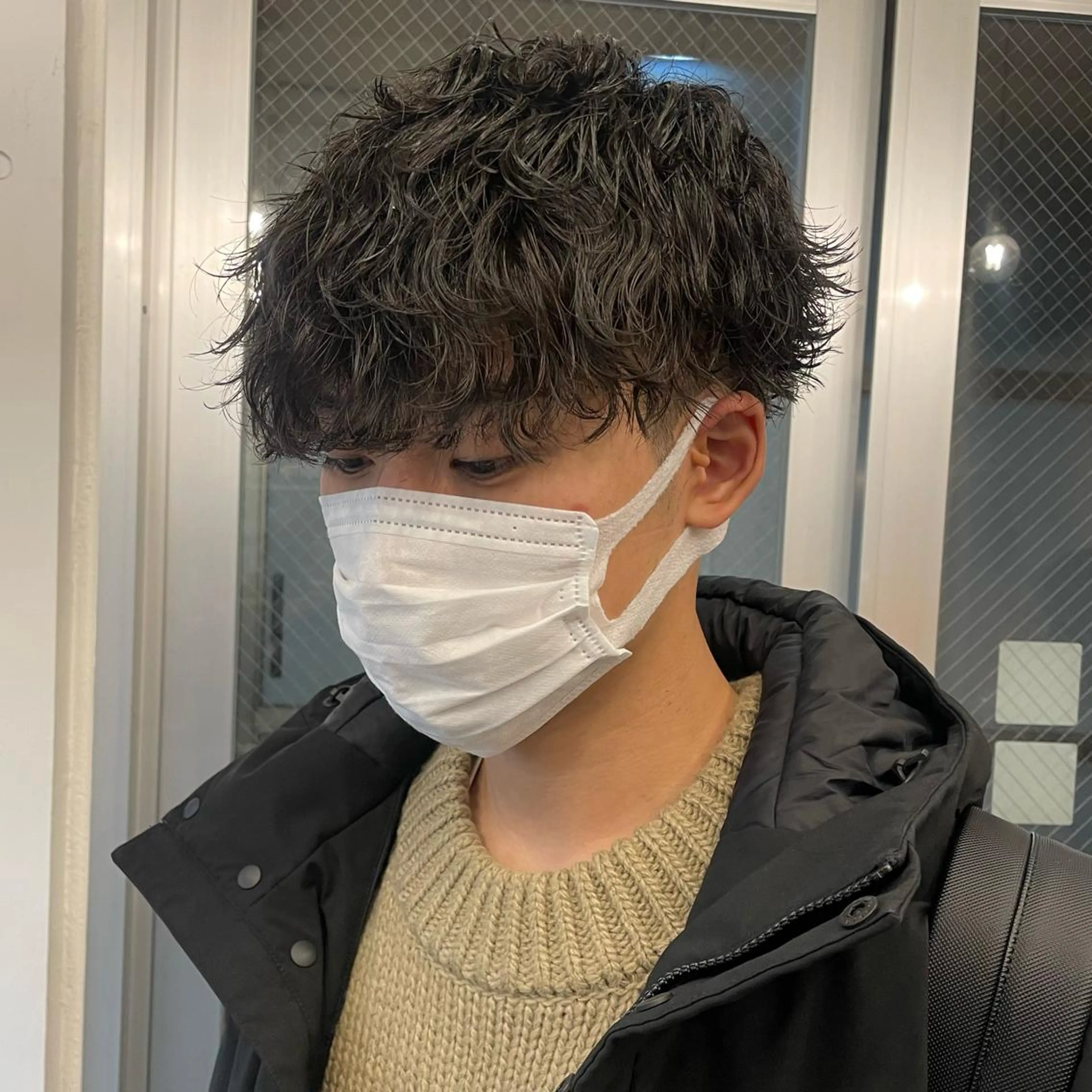 ショート カラー パーマ fifth所属・センターパート／マッ シュ／パーマ　あさみのヘアスタイル