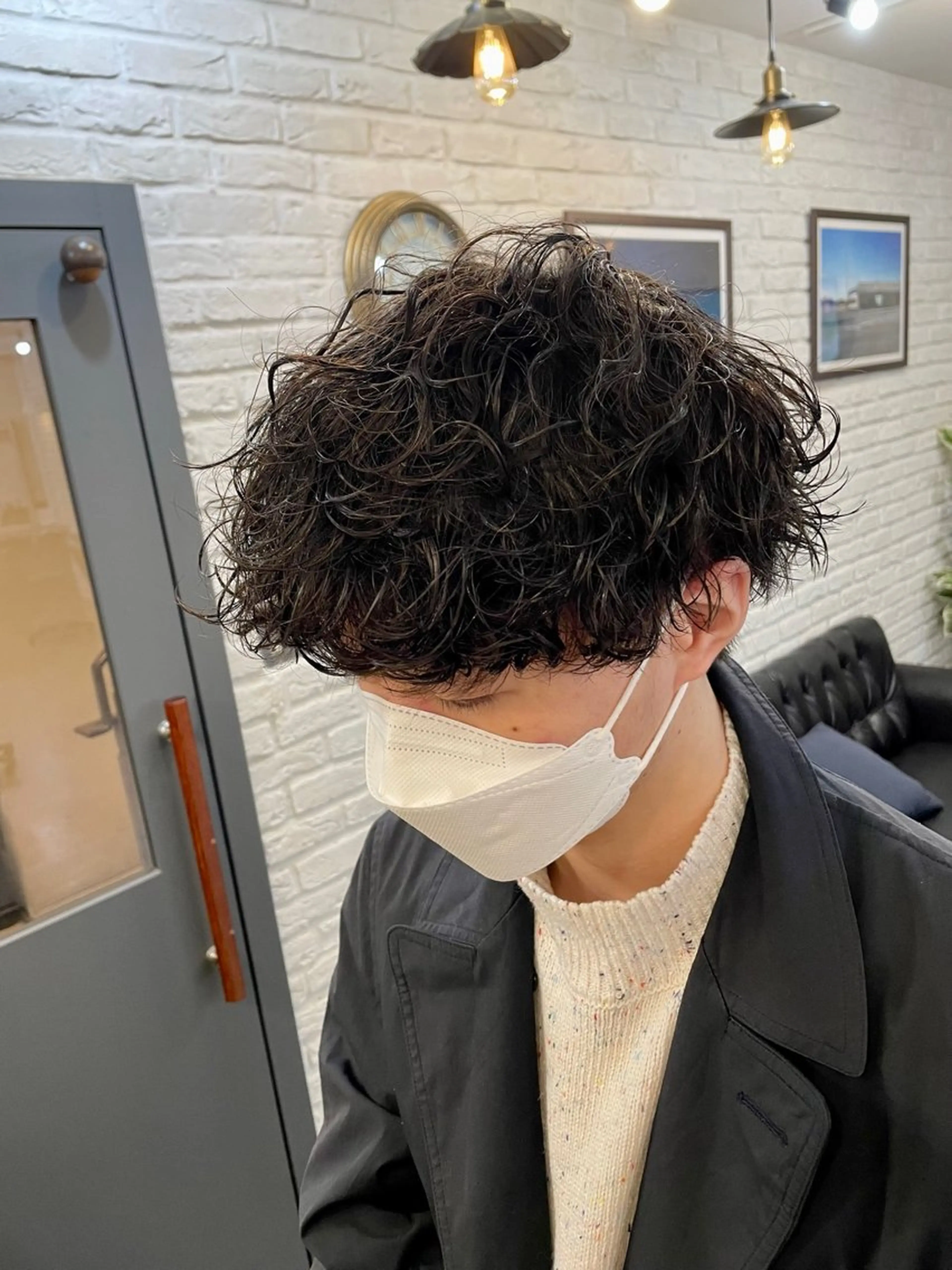 パーマ メンズ メンズパーマ プードルパーマ プードルパーマ カット パーマ ニューモヘア所属・【マンツーマン接客】 ✂︎🟡酒井司🟡のヘアスタイル