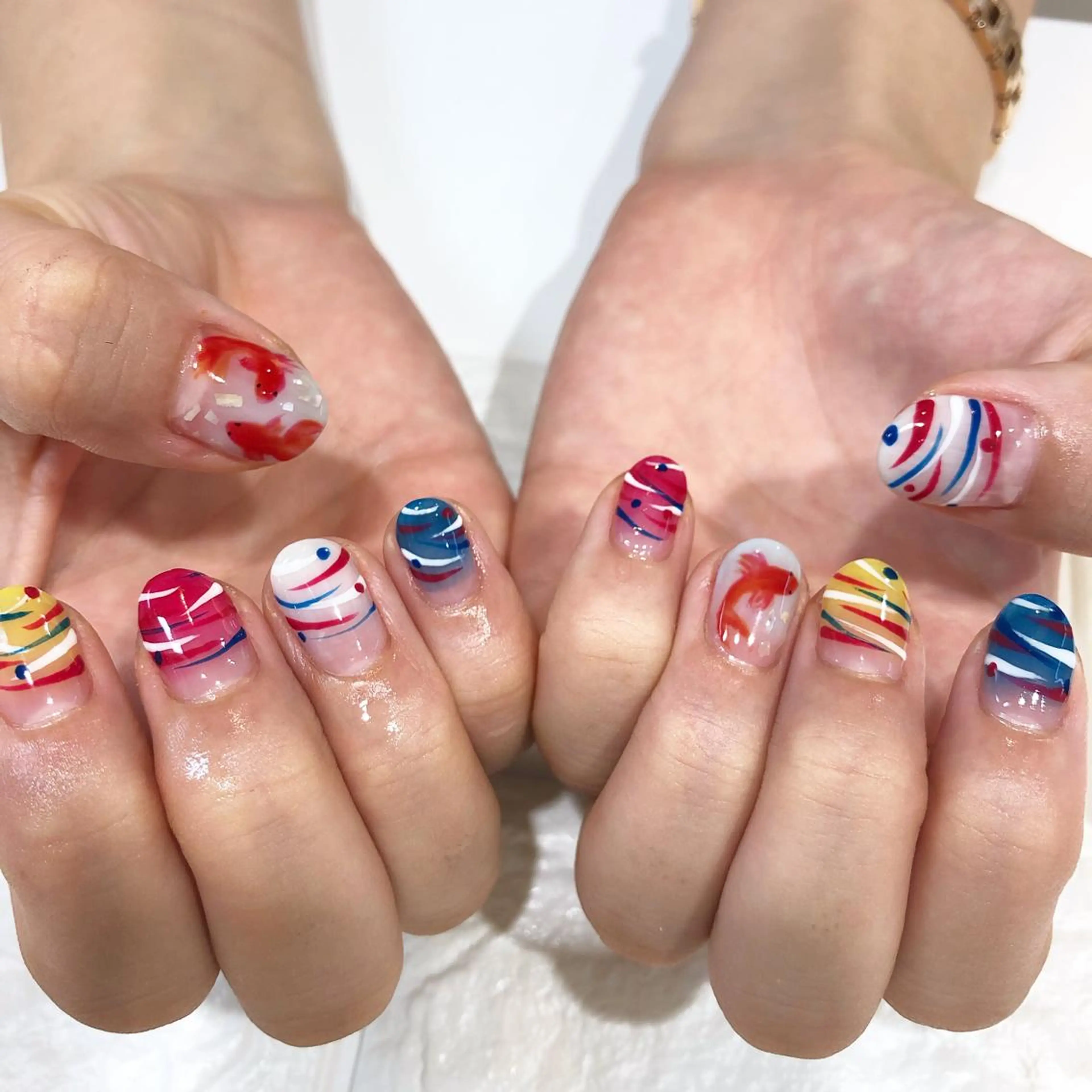 ネイル アートネイル ヨーヨーネイル U rinaのマツエク・マツパデザイン