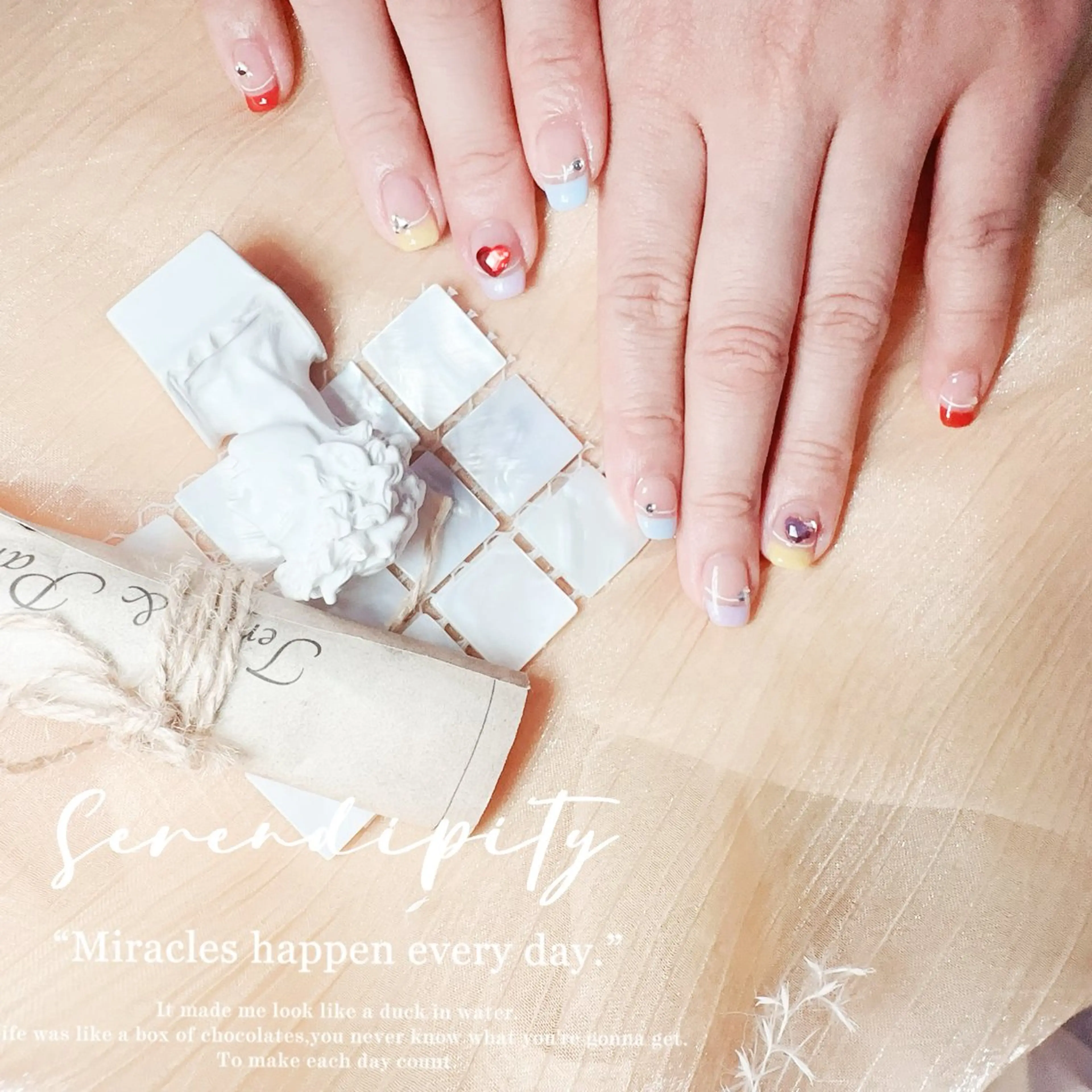 ネイル フレンチネイル 美人計ネイルサロン所属・中山 美月のネイルデザイン