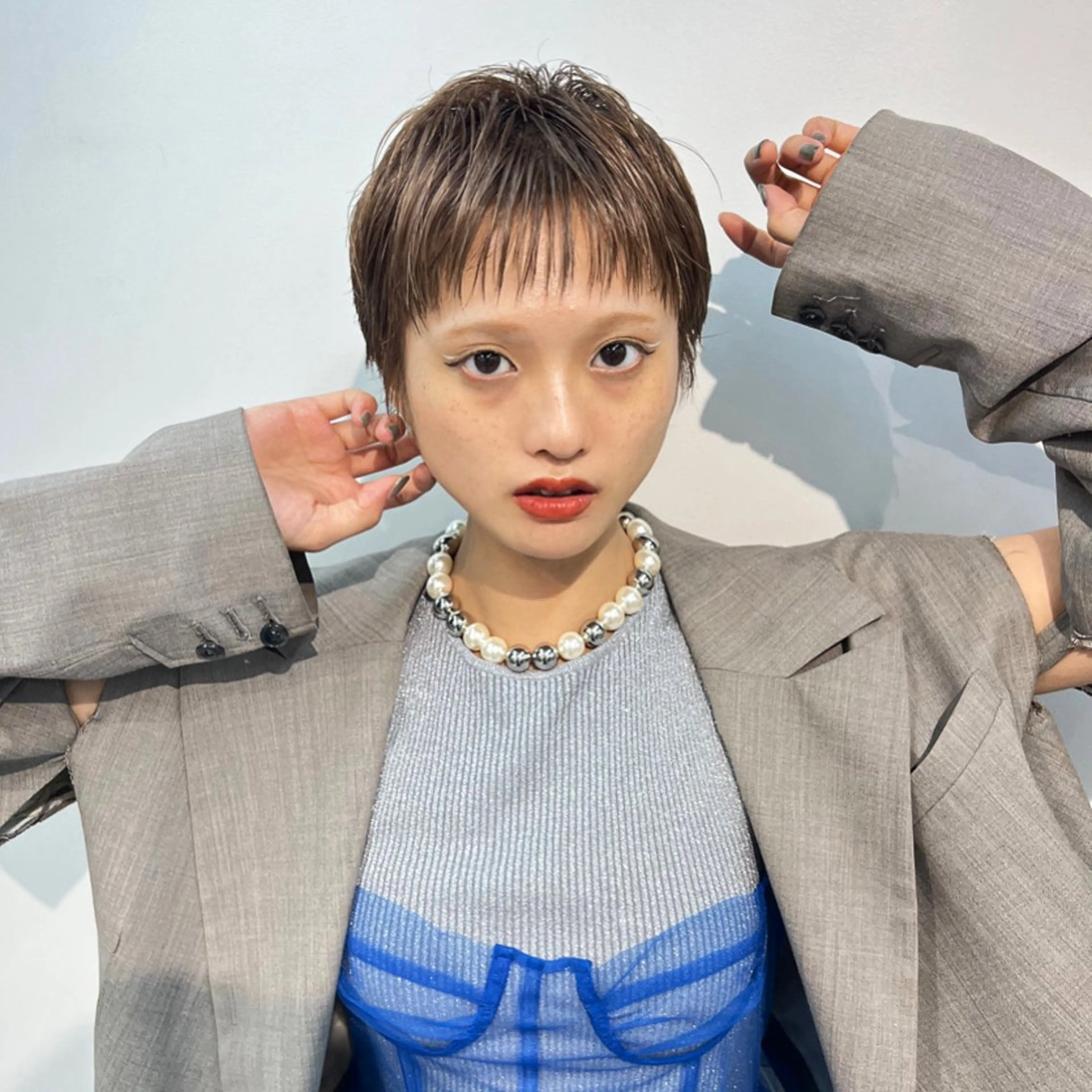 ショート ショートヘア カット ハイトーンカラー/ さらさのヘアスタイル