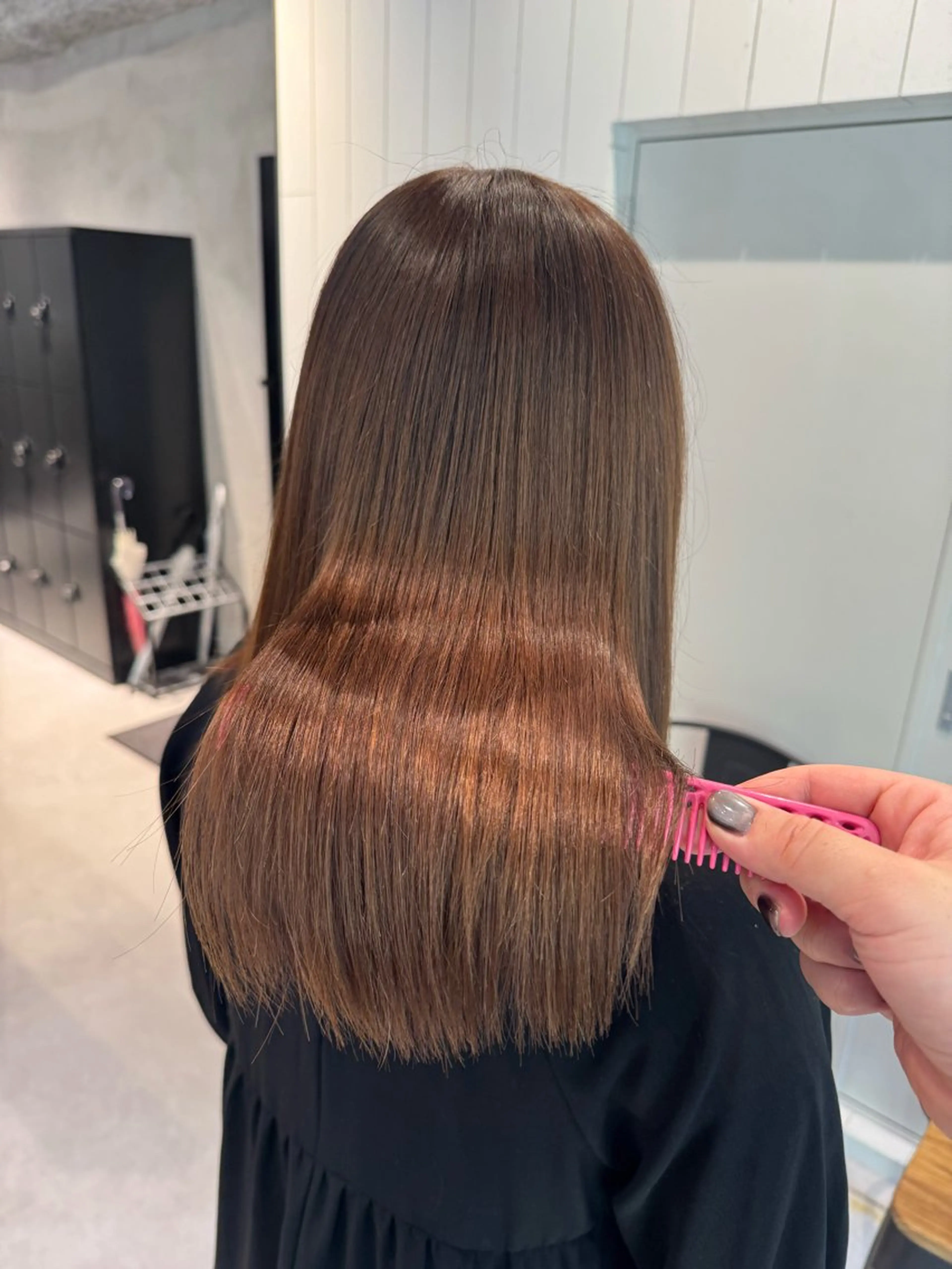 セミロング カラー トリートメント share salon OXY 渋谷店所属・髪質改善×ケア ブリーチ/KEIGOのヘアスタイル