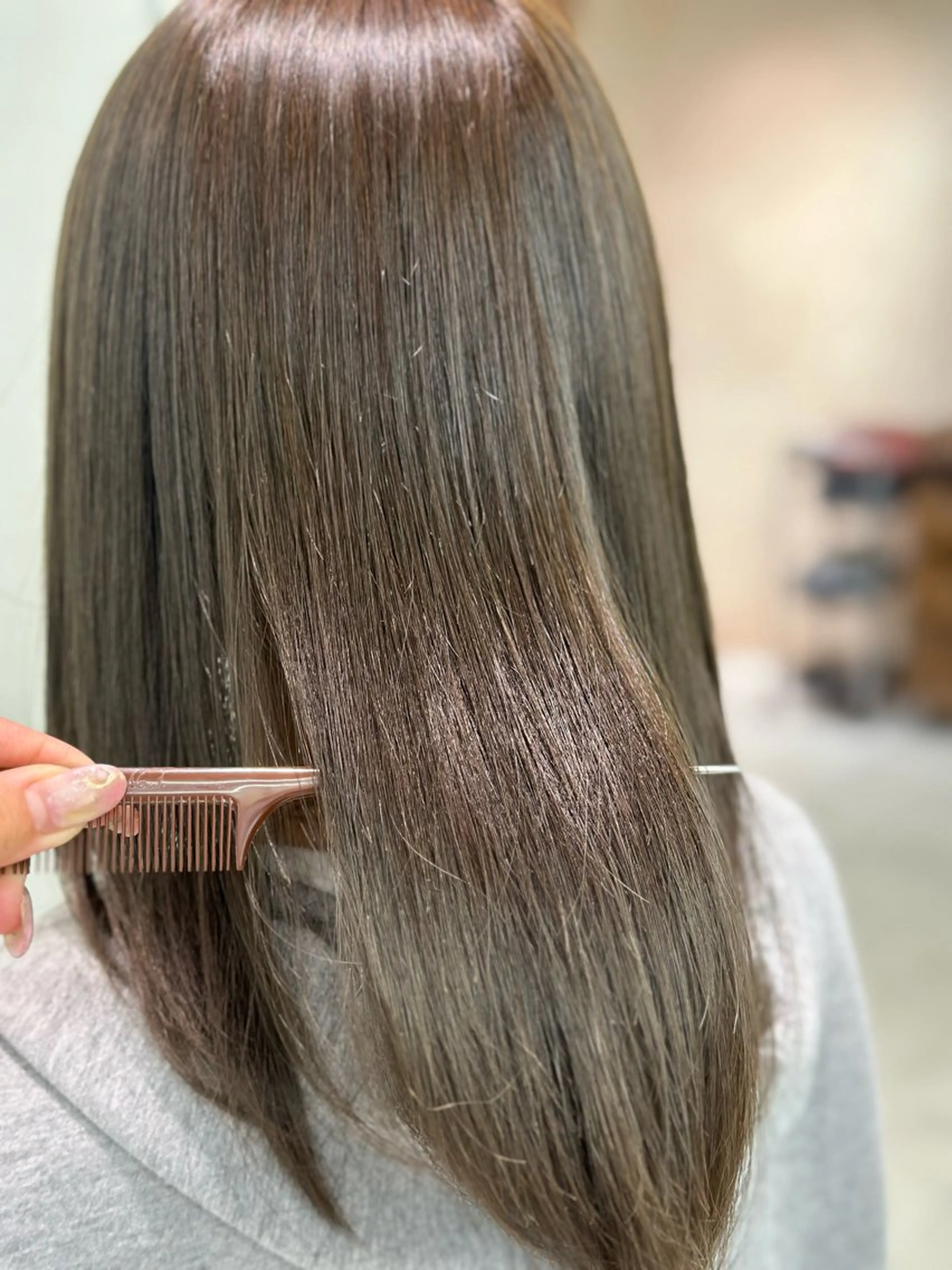 セミロング カラー EIGHT kumagaya 熊谷店 【エイト】所属・🤍透明感カラー🤍 Moeのヘアスタイル