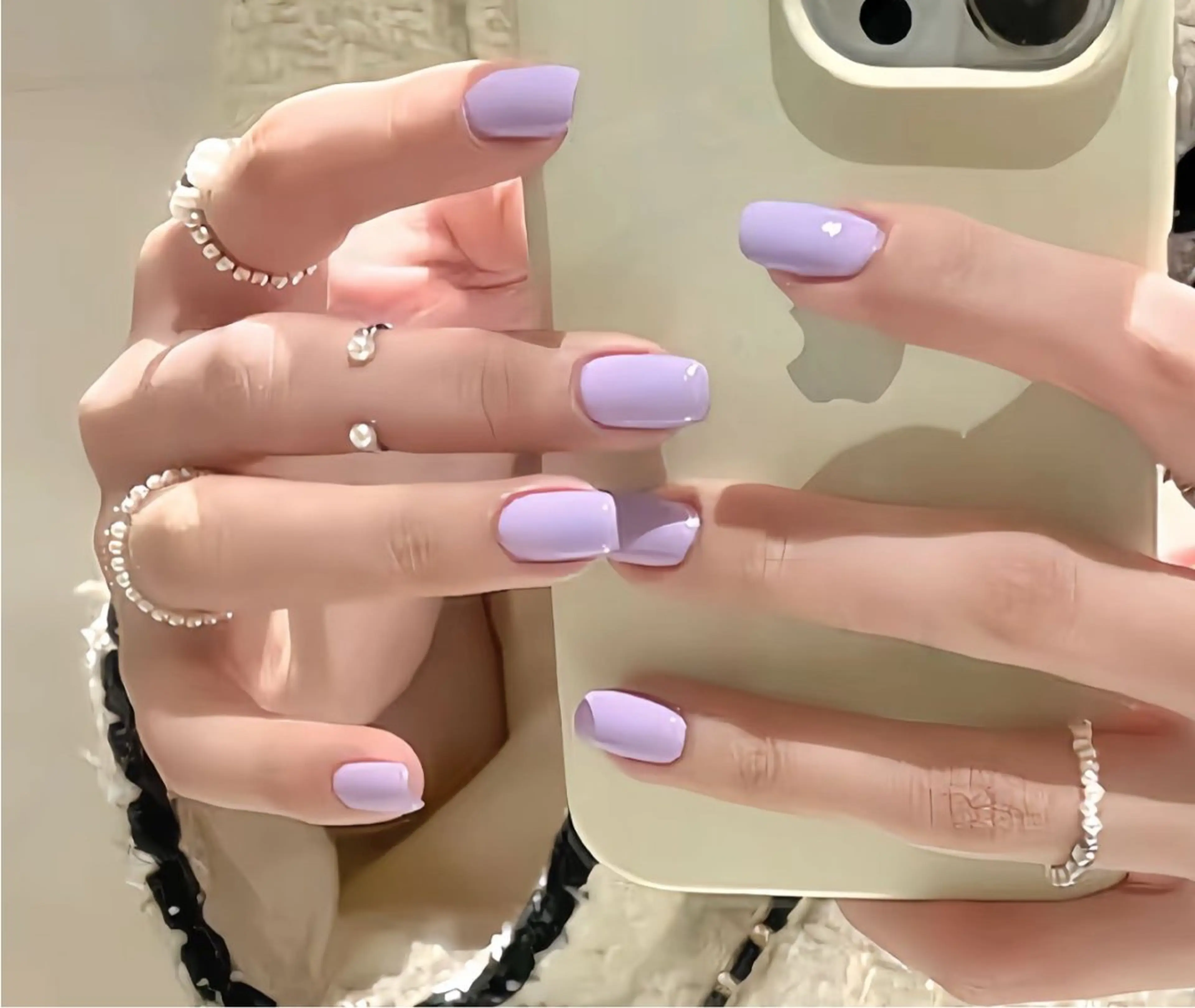 ネイル アートネイル オーロラネイル チークネイル フレンチネイル ガラスフレンチ ハンドネイル 🎀🎀YooLi Nail Salonのネイルデザイン