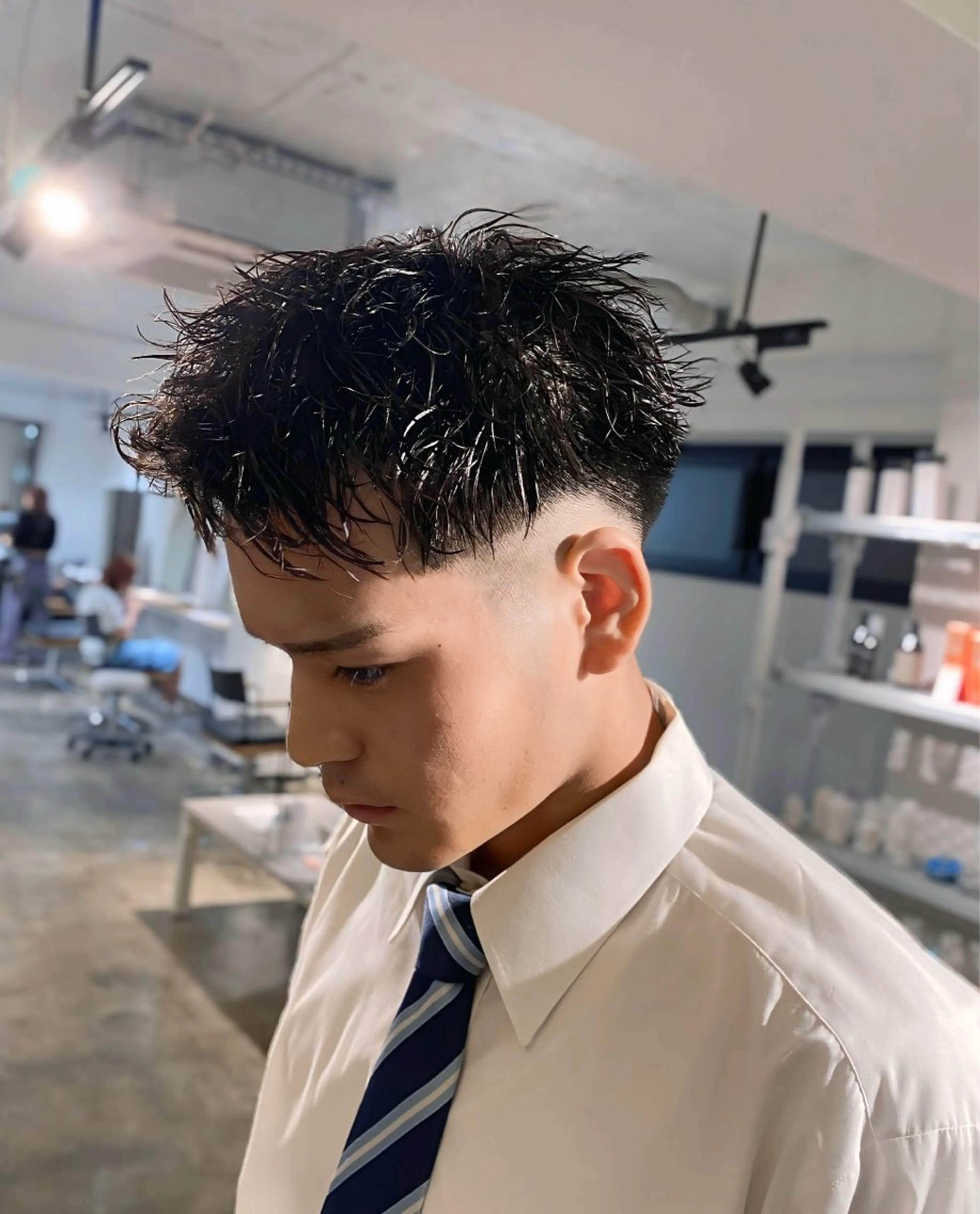 パーマ メンズ フェードカット メンズパーマ 特化/中川拓也のヘアスタイル