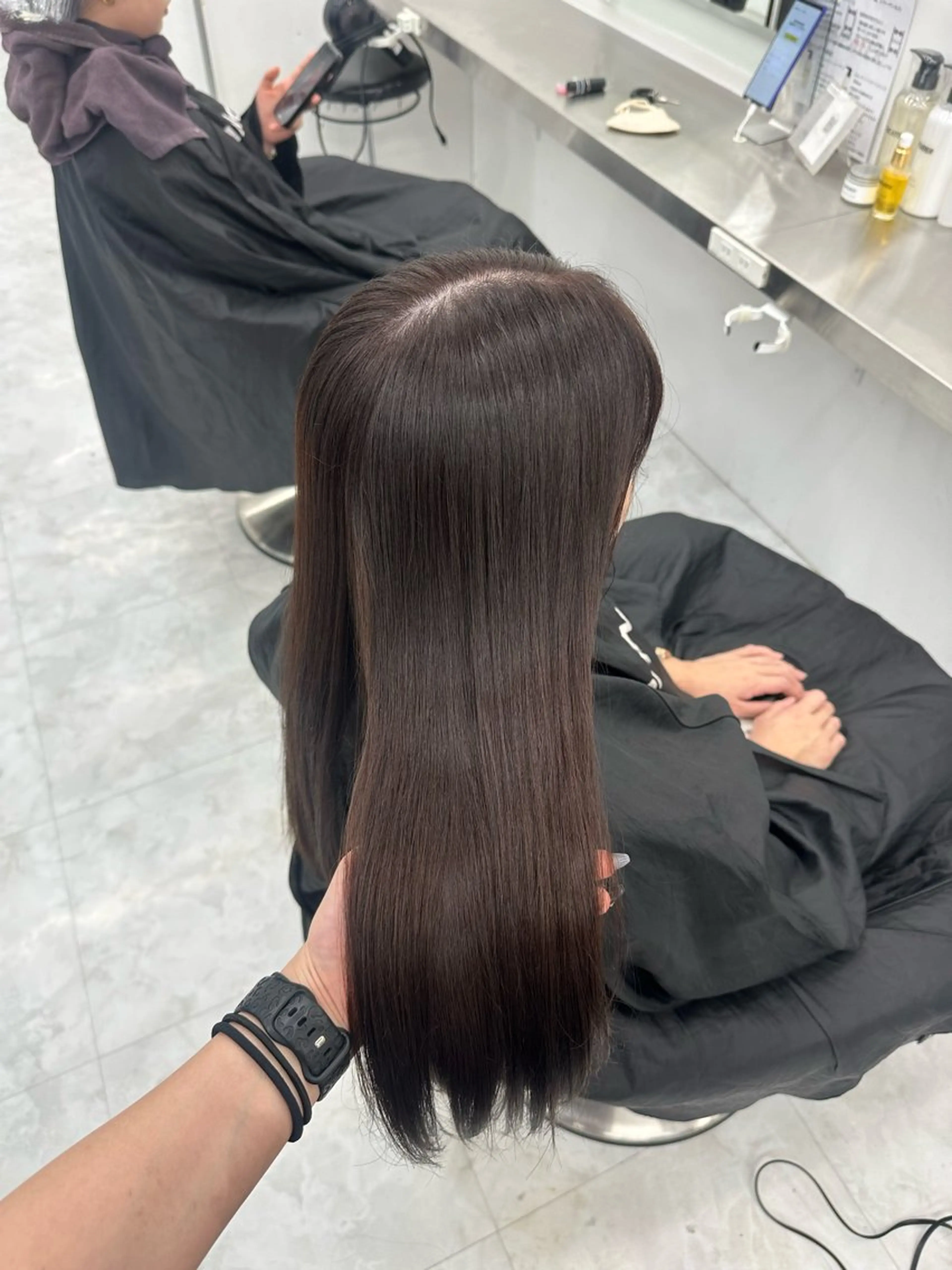 ロング カラー カット ヘアカラー 上品モテヘア🩶 karen🩶のヘアスタイル