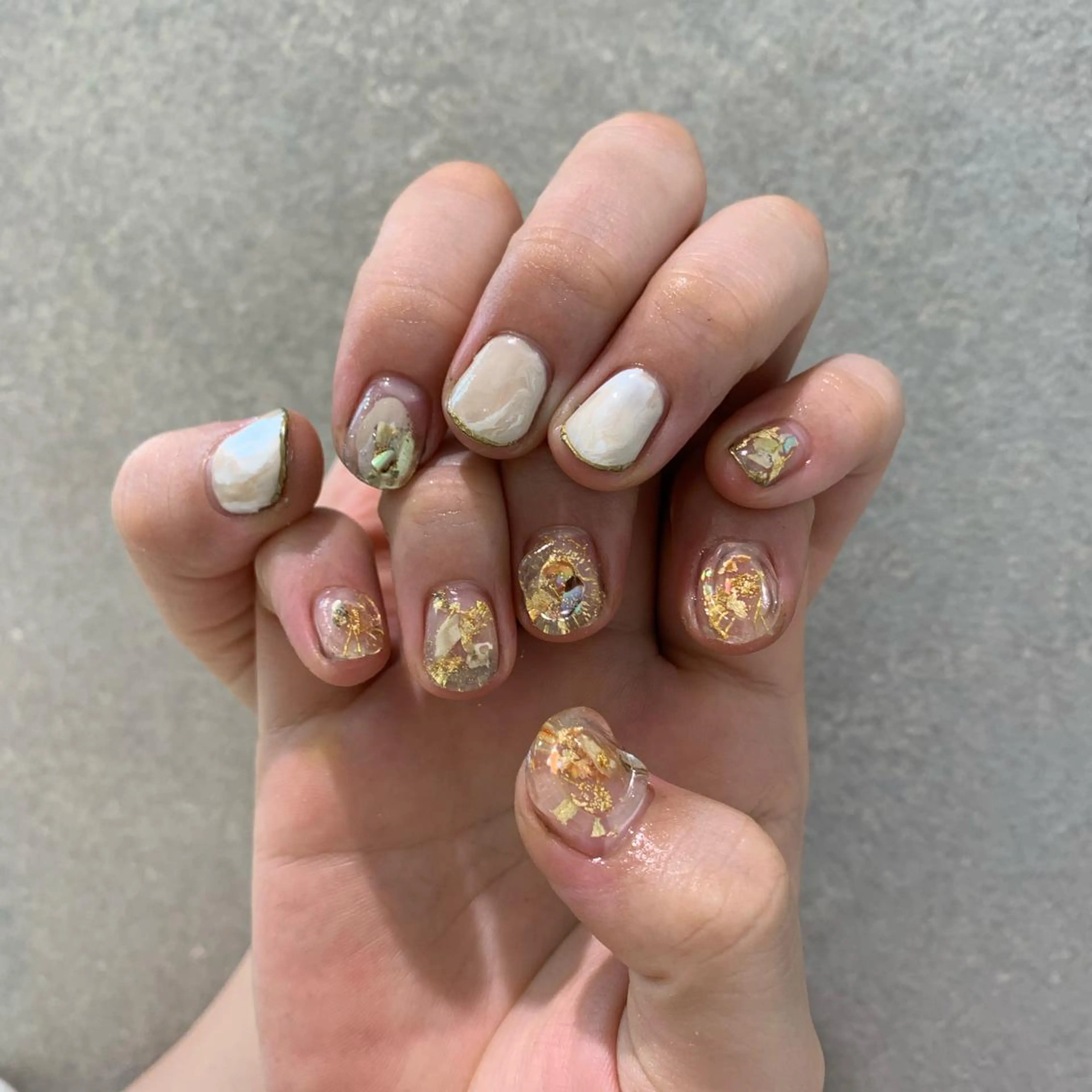 ネイル ハンドネイル 【淡色color/ nail】maikoのネイルデザイン