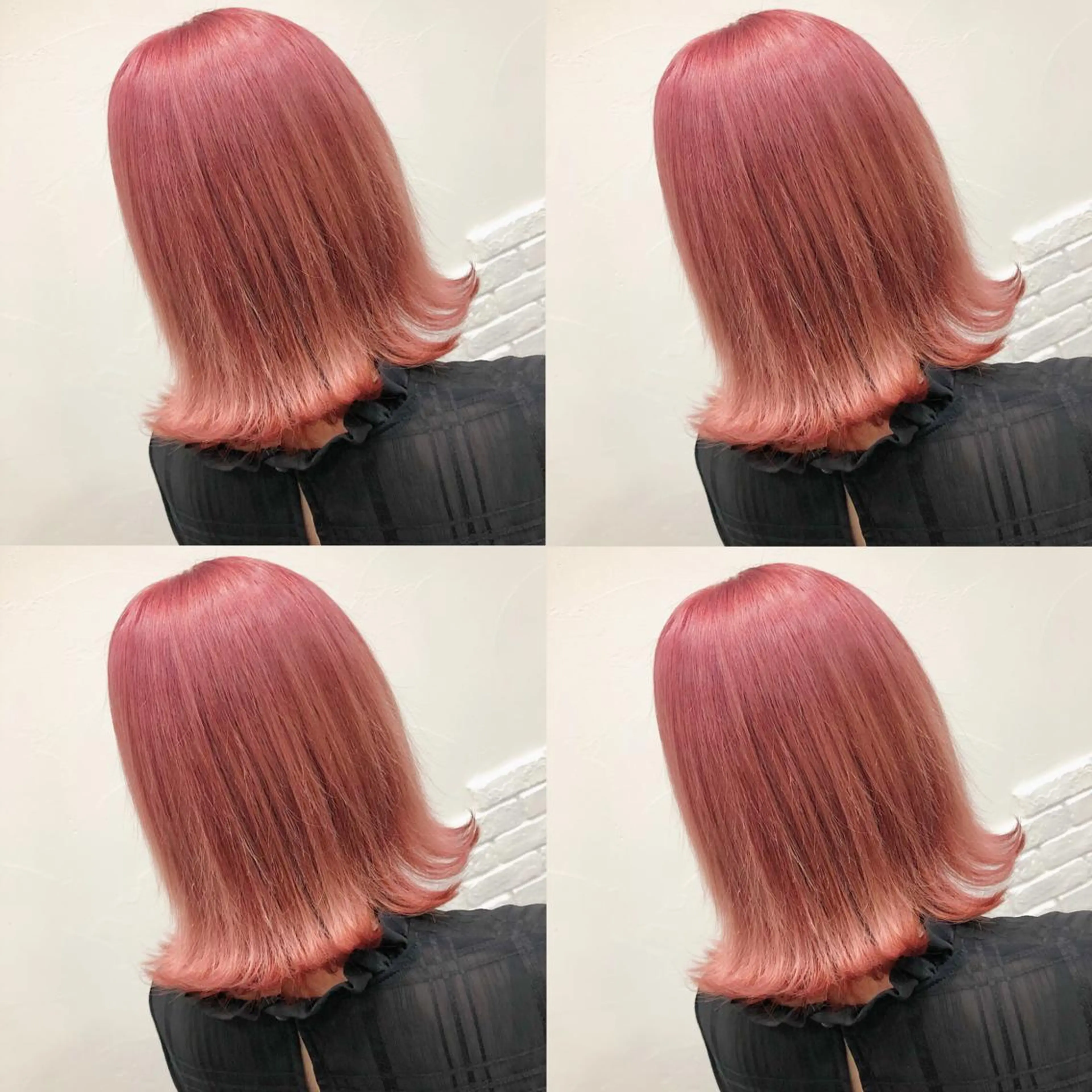 ミディアム カラー ヘアアレンジ メンズ キッズ ヘアカラー トリートメント ヘアセット 💟Chloe原宿店 🩶ハイトーンのヘアスタイル