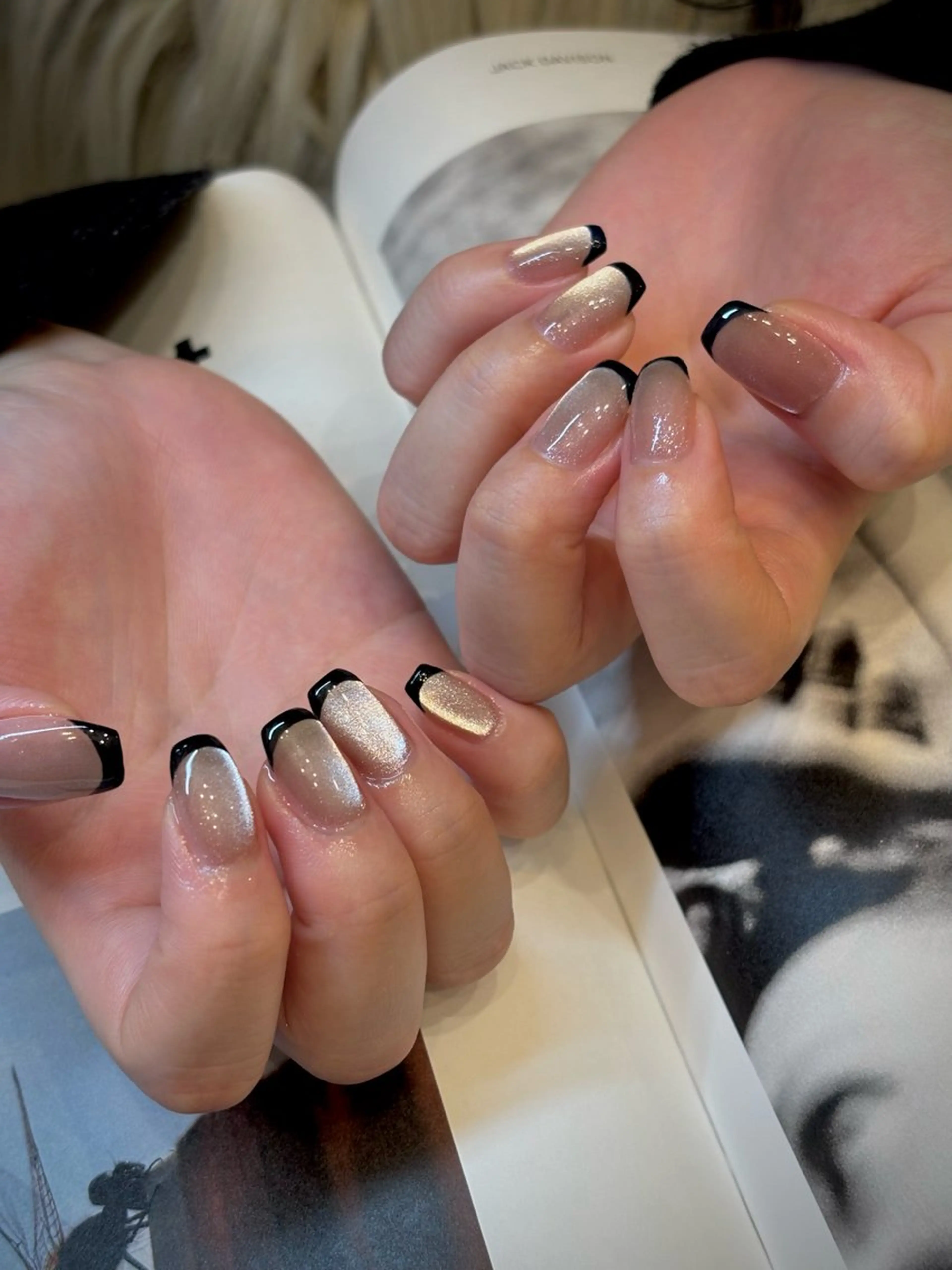 キッズ ネイル フットネイル ジェルネイル マグネットネイル ニュアンスネイル ワンカラーネイル ハンドネイル illum hicariのネイルデザイン