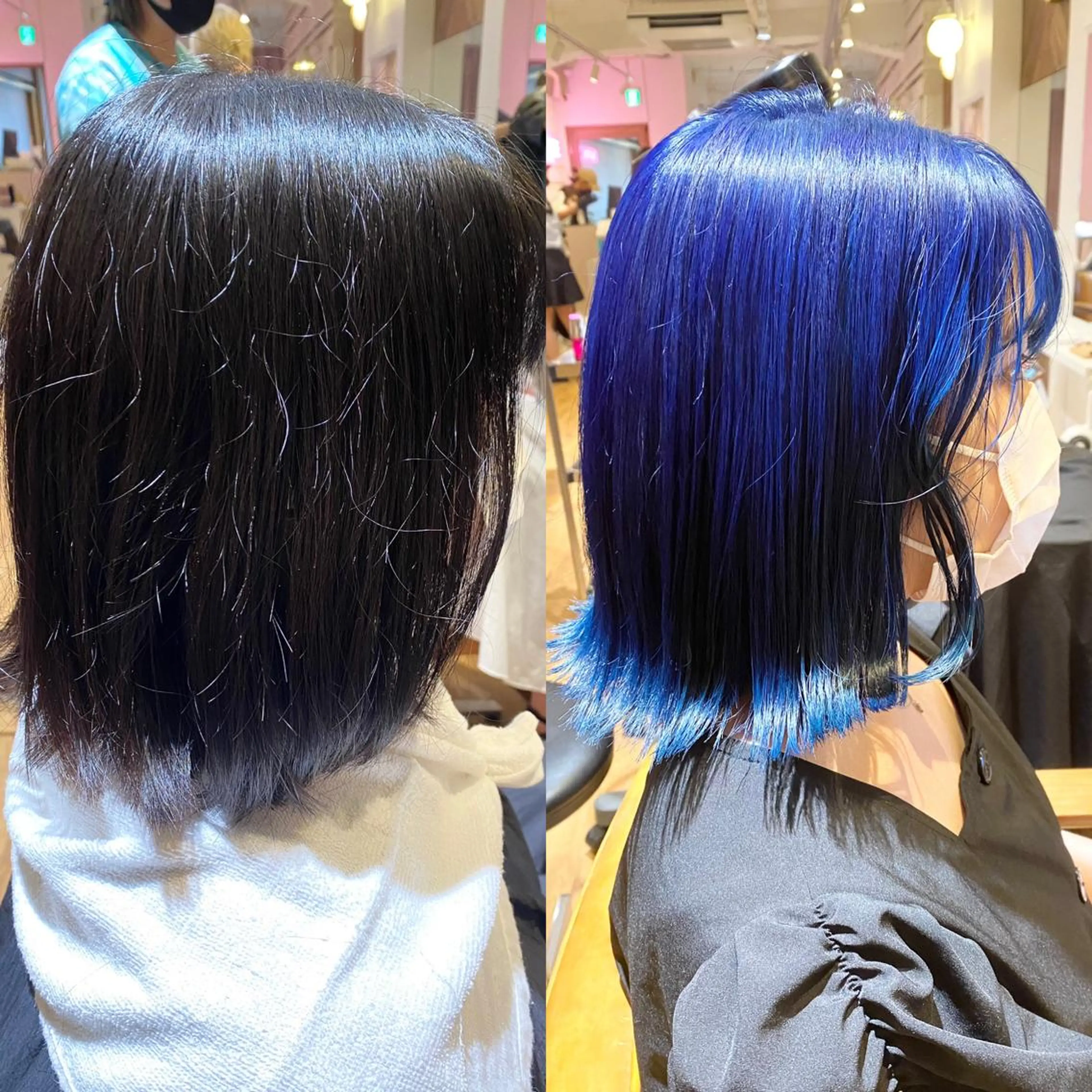 ミディアム アッシュ カット ヘアカラー 暗髪透明感カラー/ インナー/小島良太のヘアスタイル