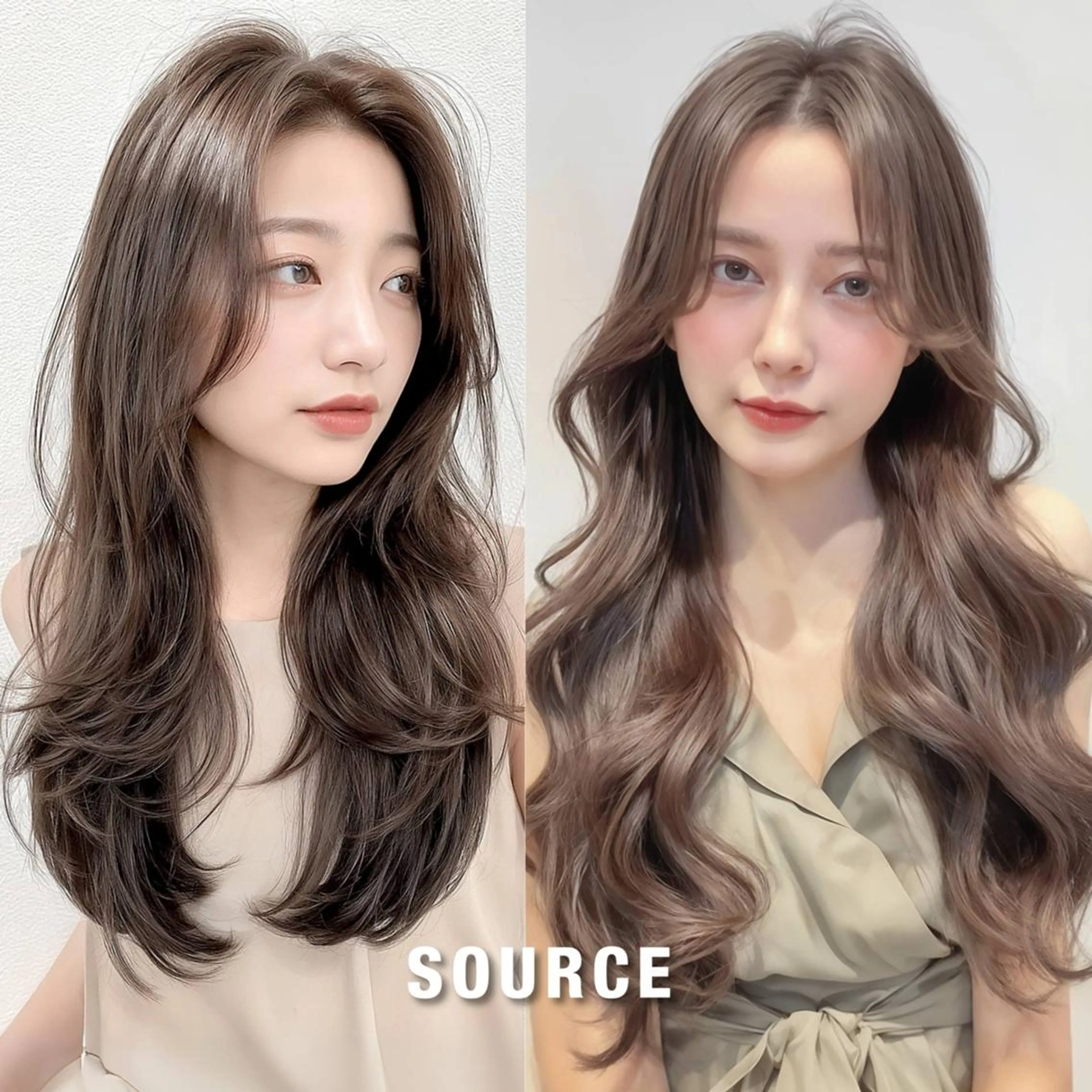 ロング カラー SOURCE 堺東のヘアスタイル