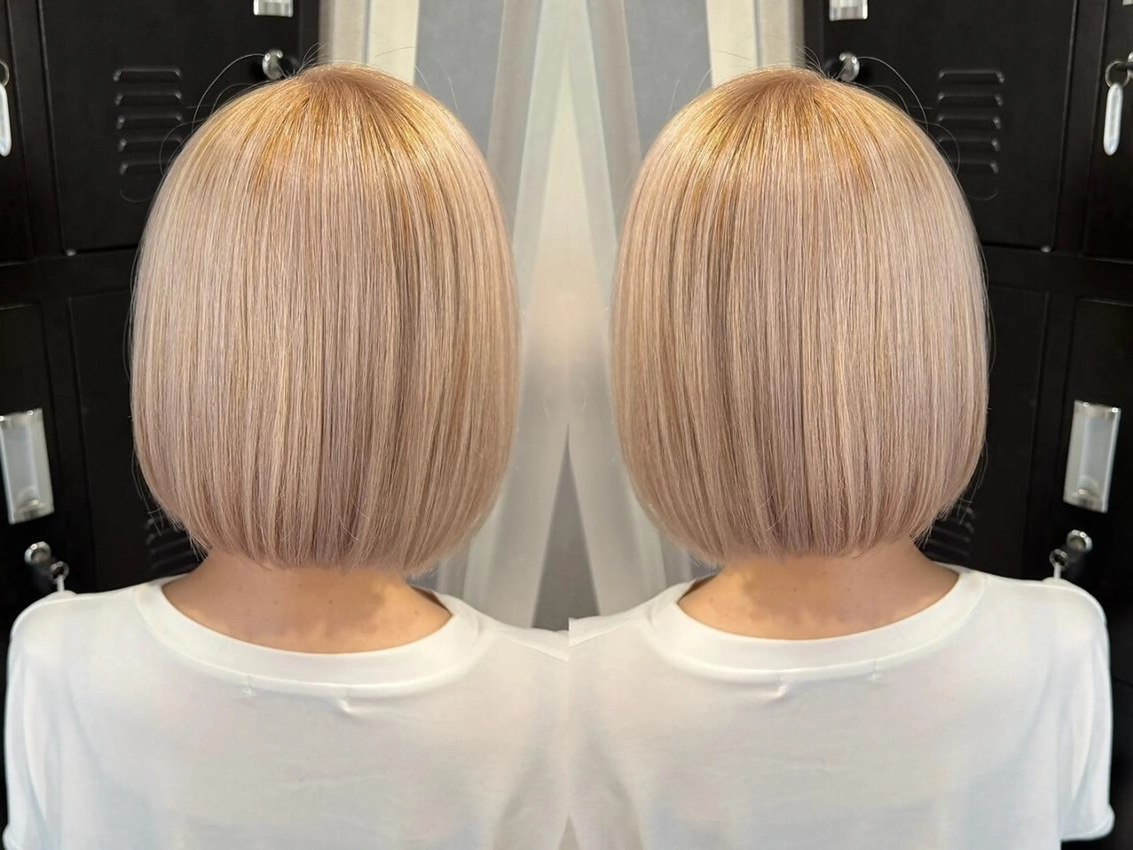 【 ダメージ最小限 】ケアブリーチ + ケアカラー + カットの写真