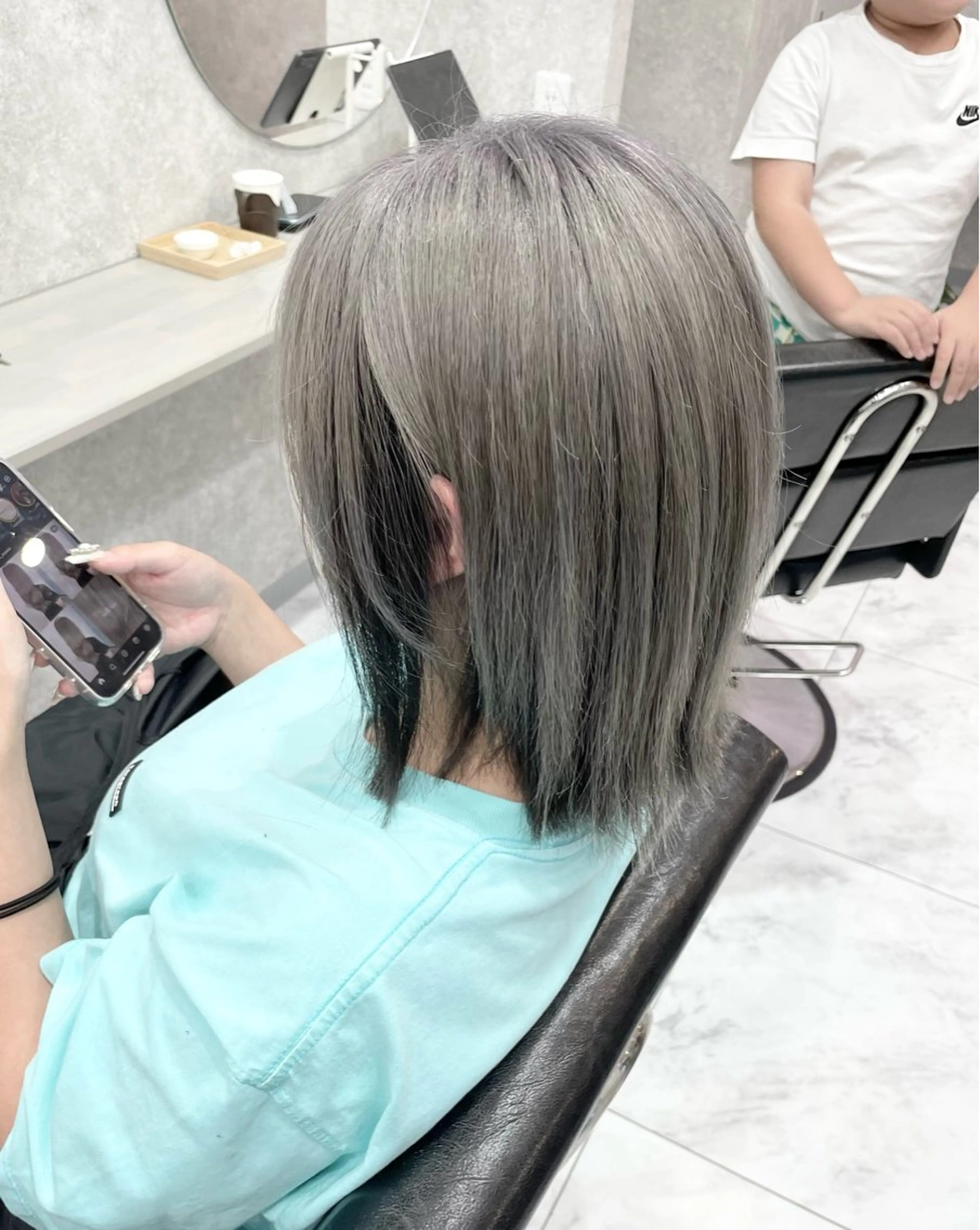 ショート 🦋ハイトーン🦋 石山 希理🦋のヘアスタイル