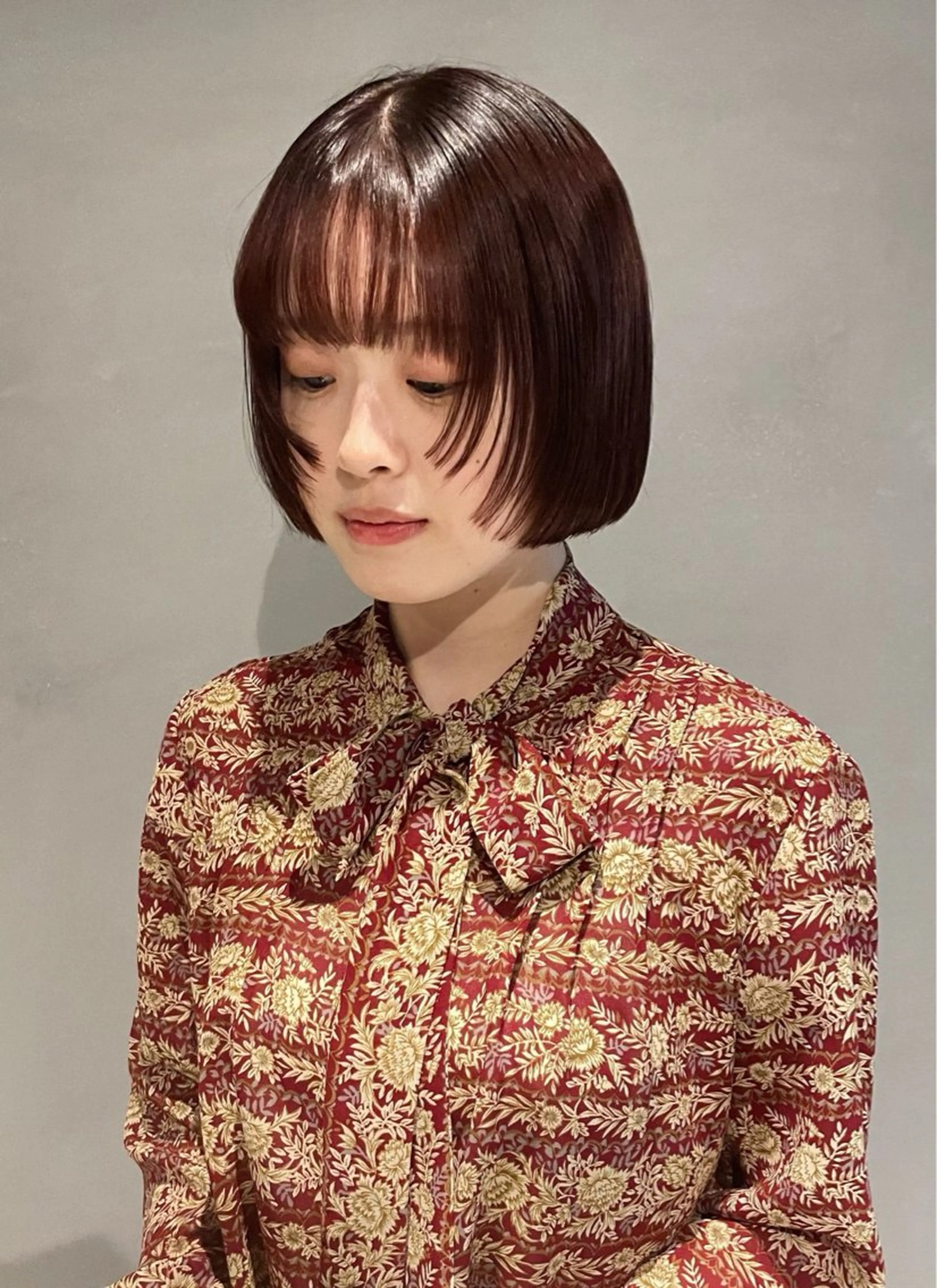 ミディアム カット ヘアカラー 小野 龍樹のヘアスタイル