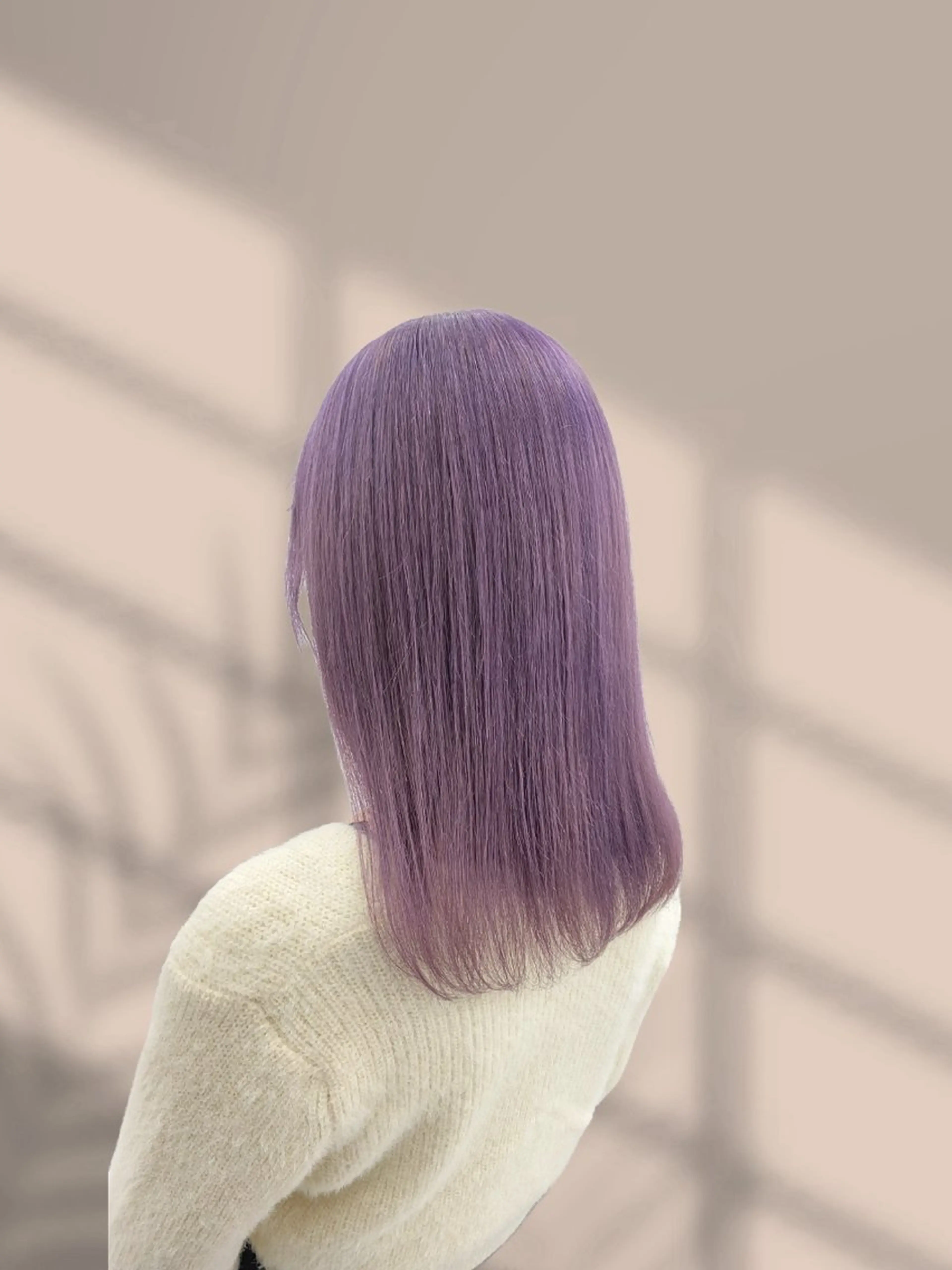 セミロング ヘアカラー くすみミルクティー/ ブラウン🪡TOWAのヘアスタイル