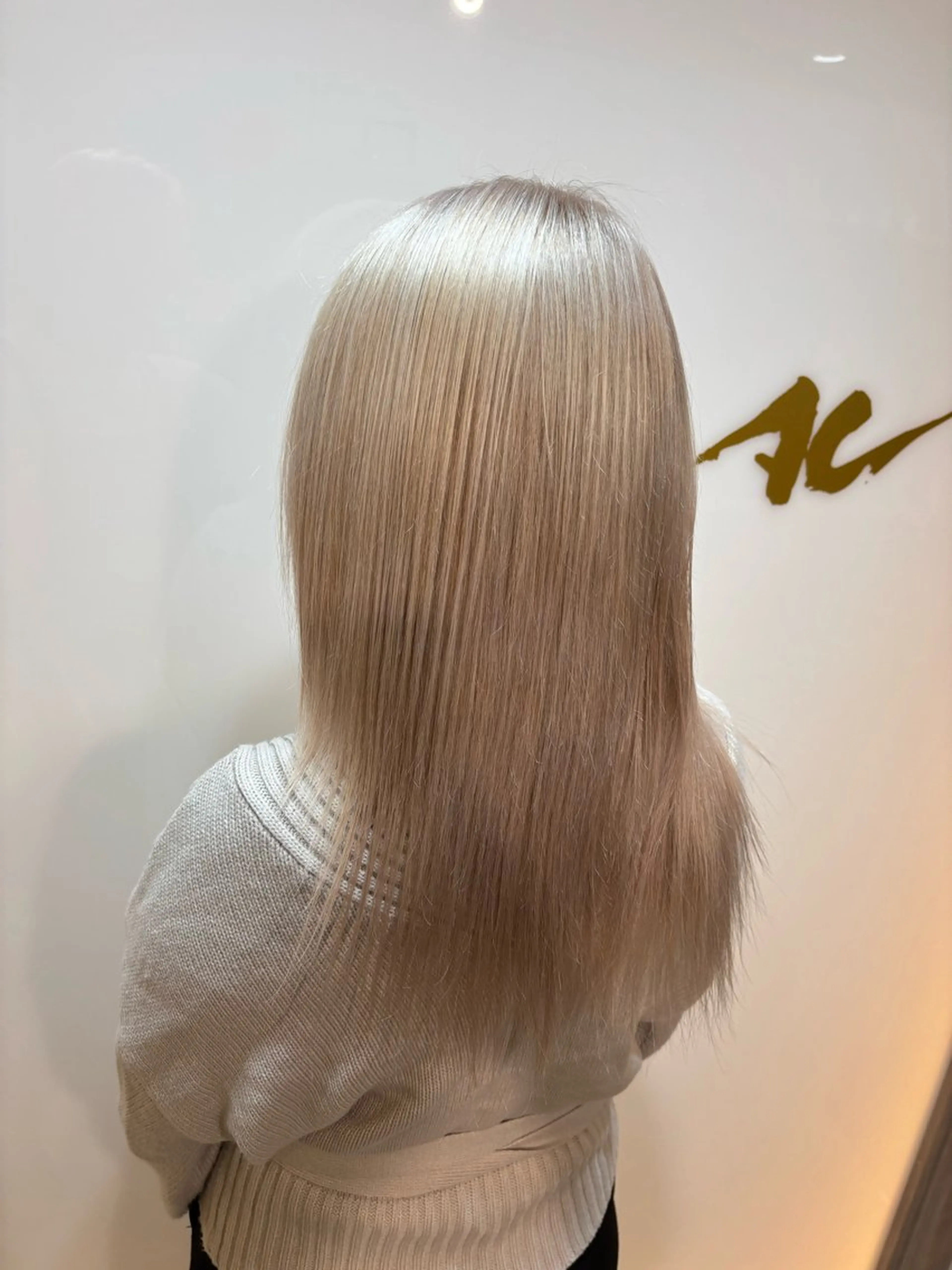 ミディアム カラー ヘアカラー トリートメント ヘアセット アンククロス/ 池袋/RYUSEIのヘアスタイル