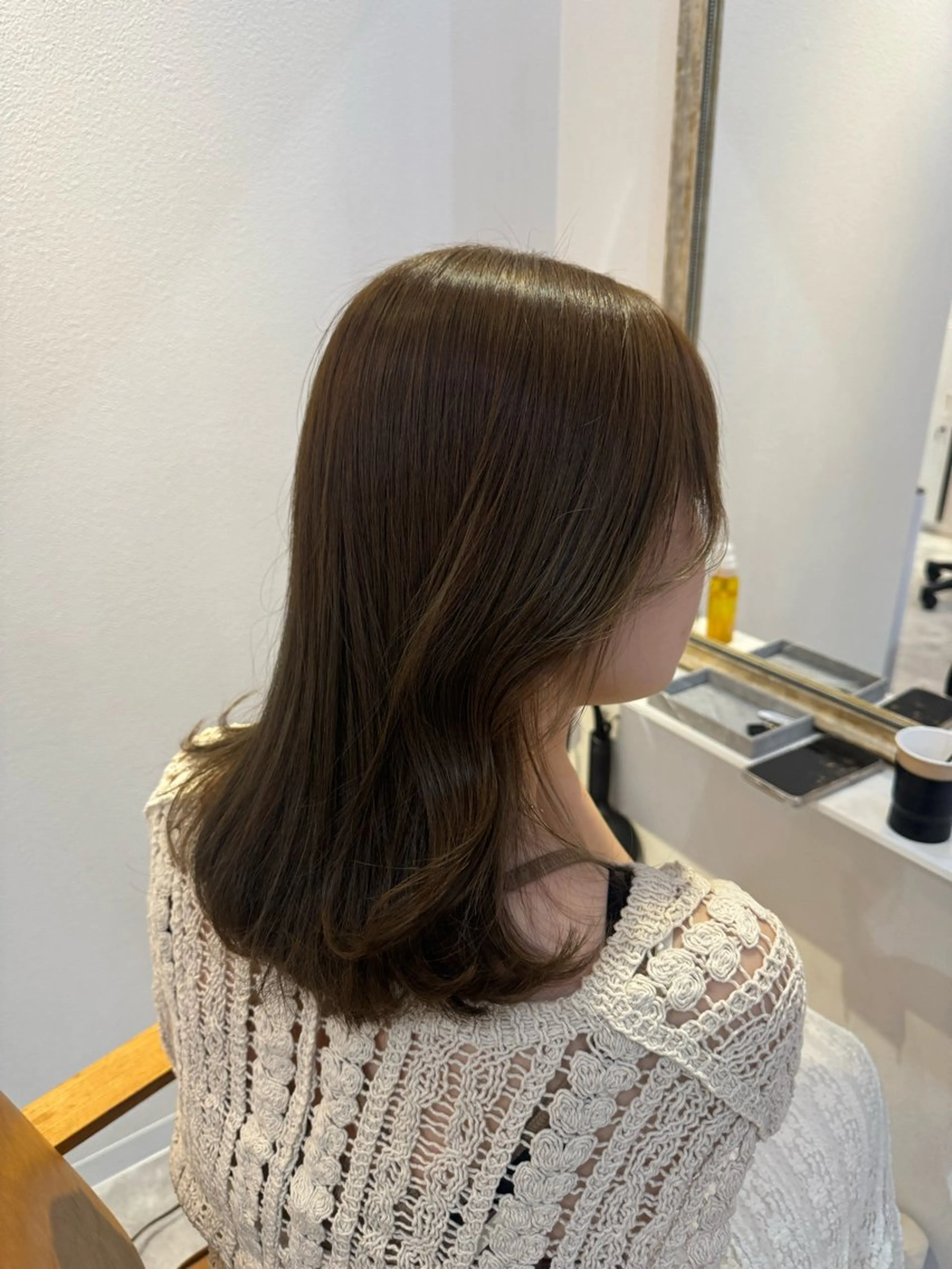 ミディアム カラー 赤み無し柔らかカラー 【梅田】madokaのヘアスタイル