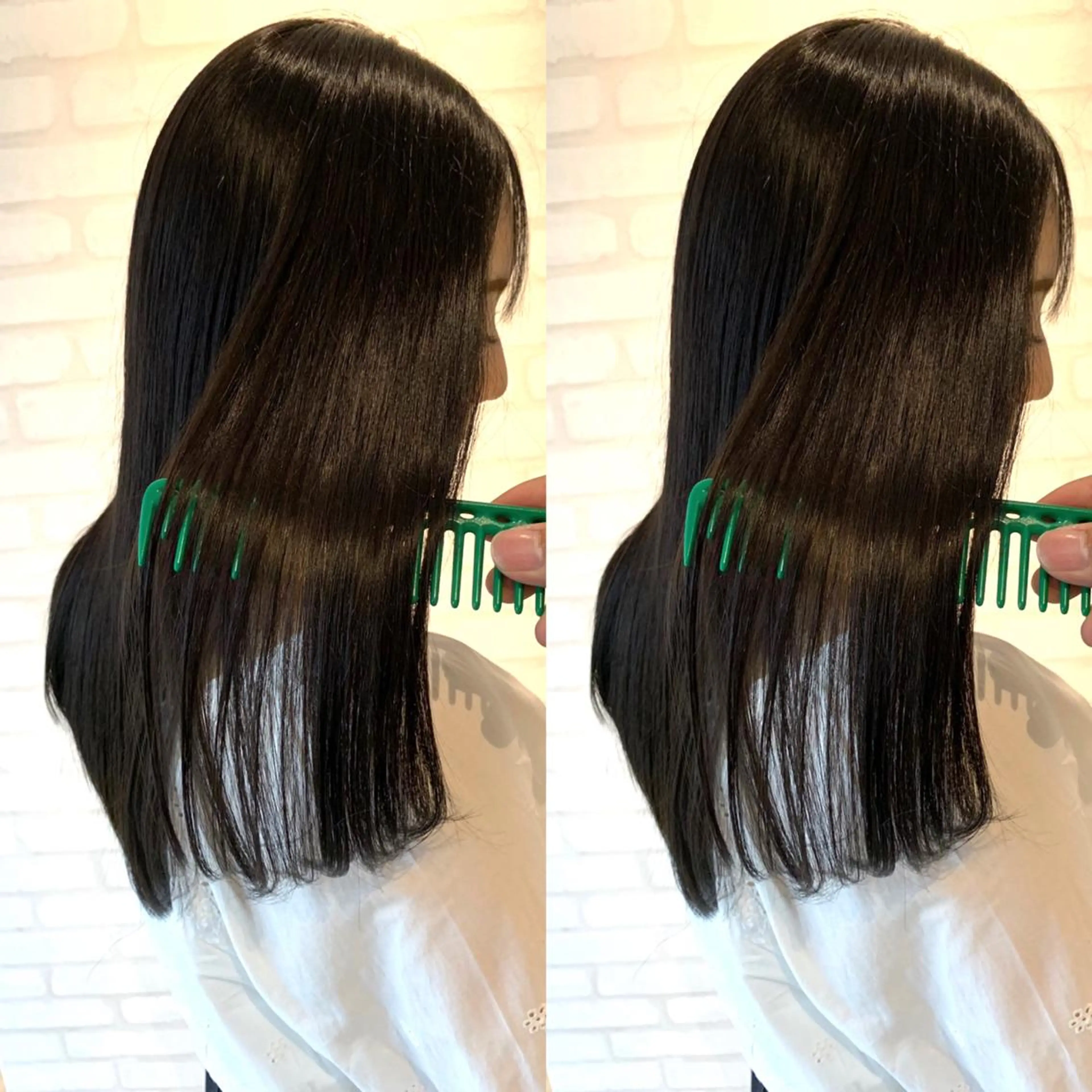 ロング 髪質改善 貸切サロンのヘアスタイル