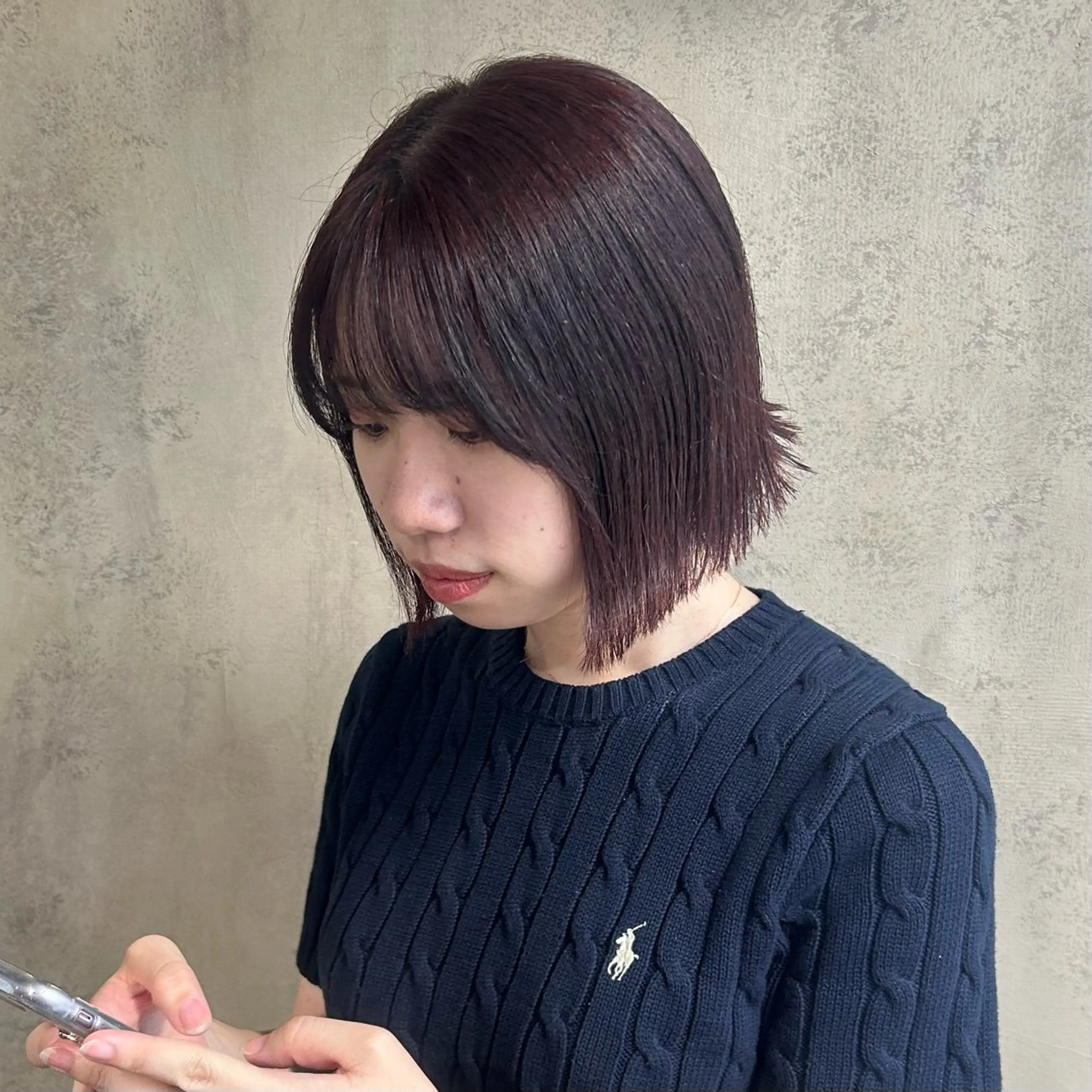 ショート 切りっぱなしボブ ボブ カット RINO/似合わせ /女性専用🍑のヘアスタイル