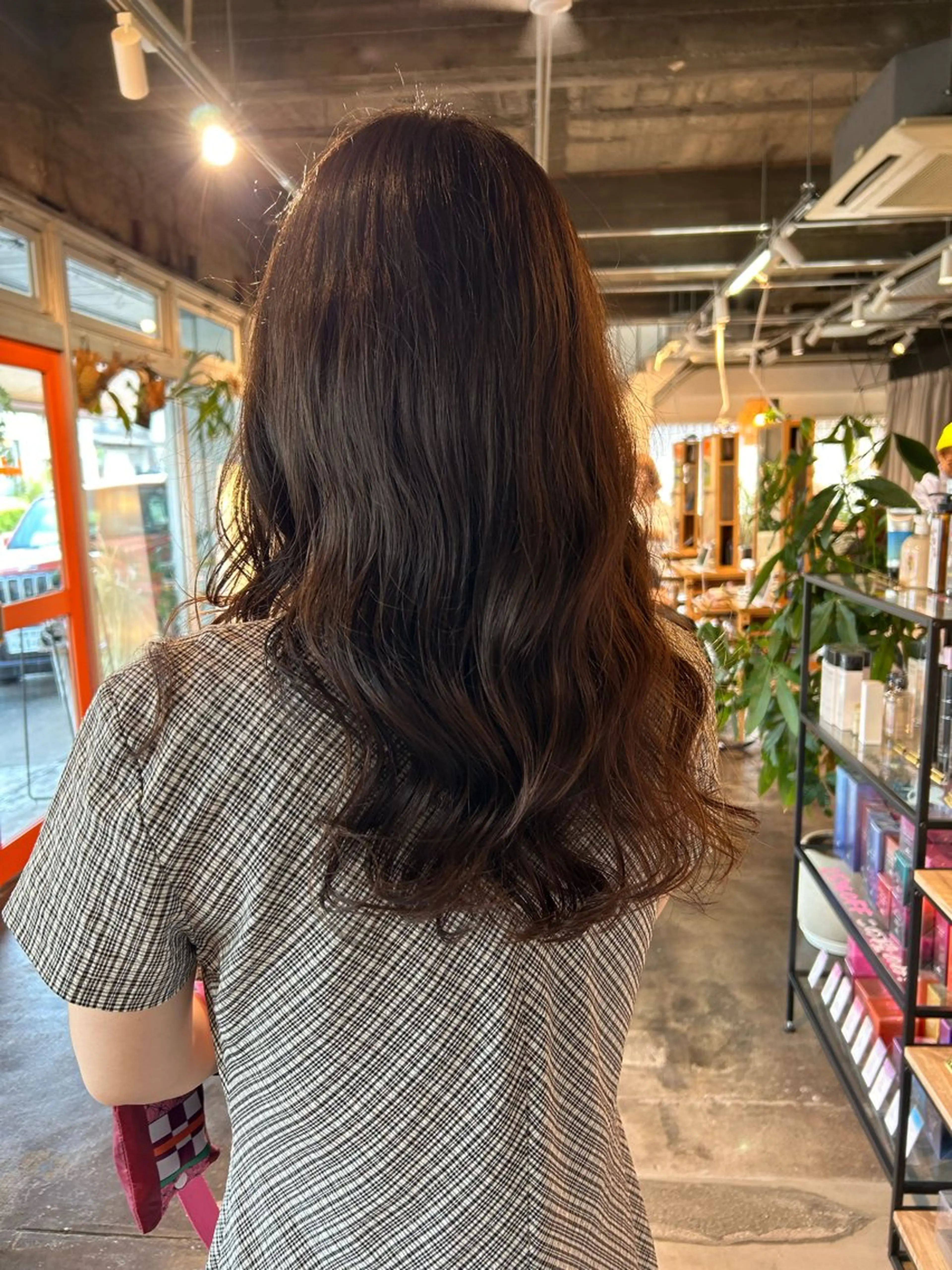 セミロング パーマ 透明感カラー 暖色shihoのヘアスタイル