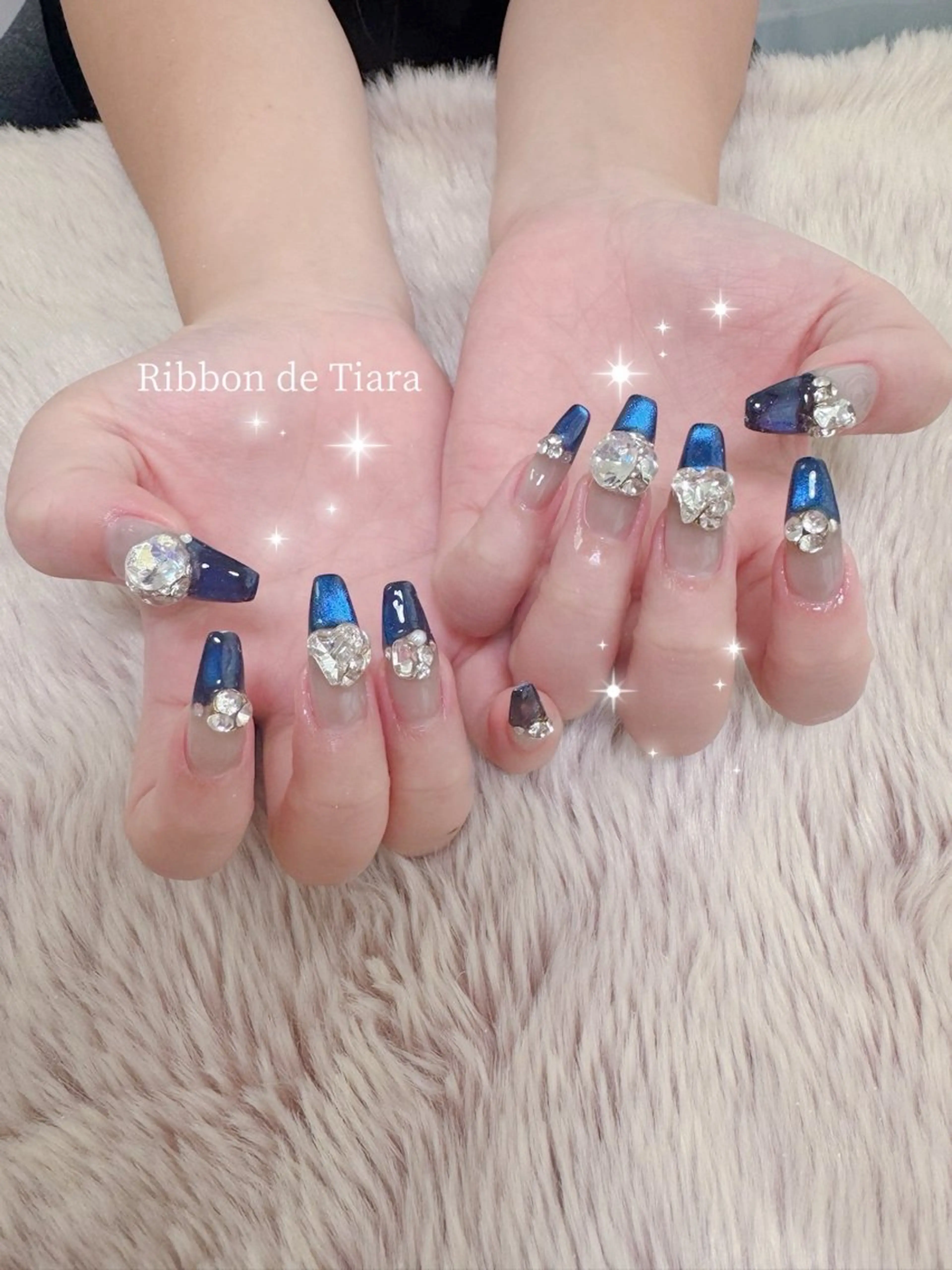 ネイル ハンドネイル Ribbon de Tiara MAKIのネイルデザイン