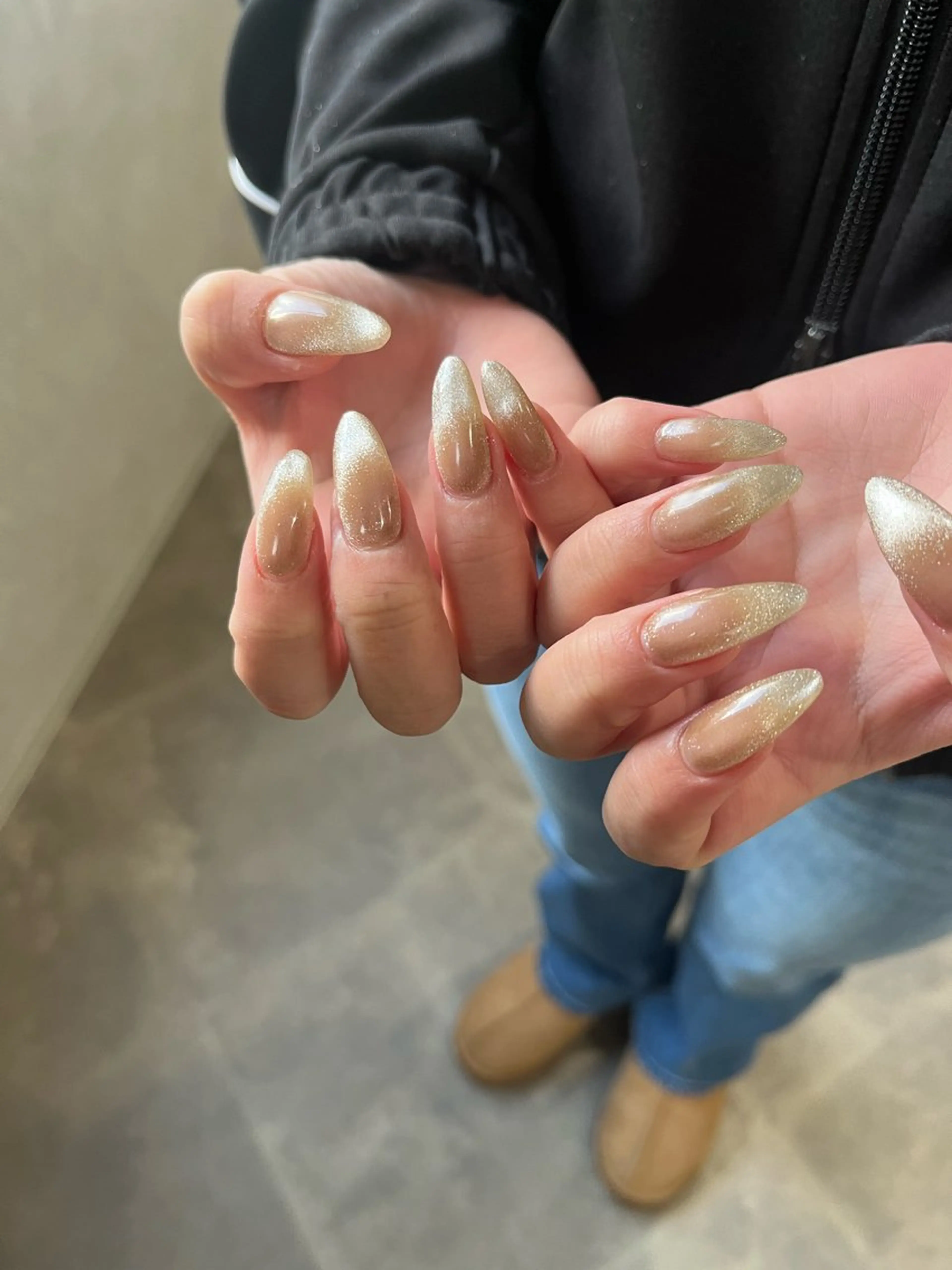 ネイル ロングネイル マグネットネイル ハンドネイル repos 金山ネイルサロンのネイルデザイン