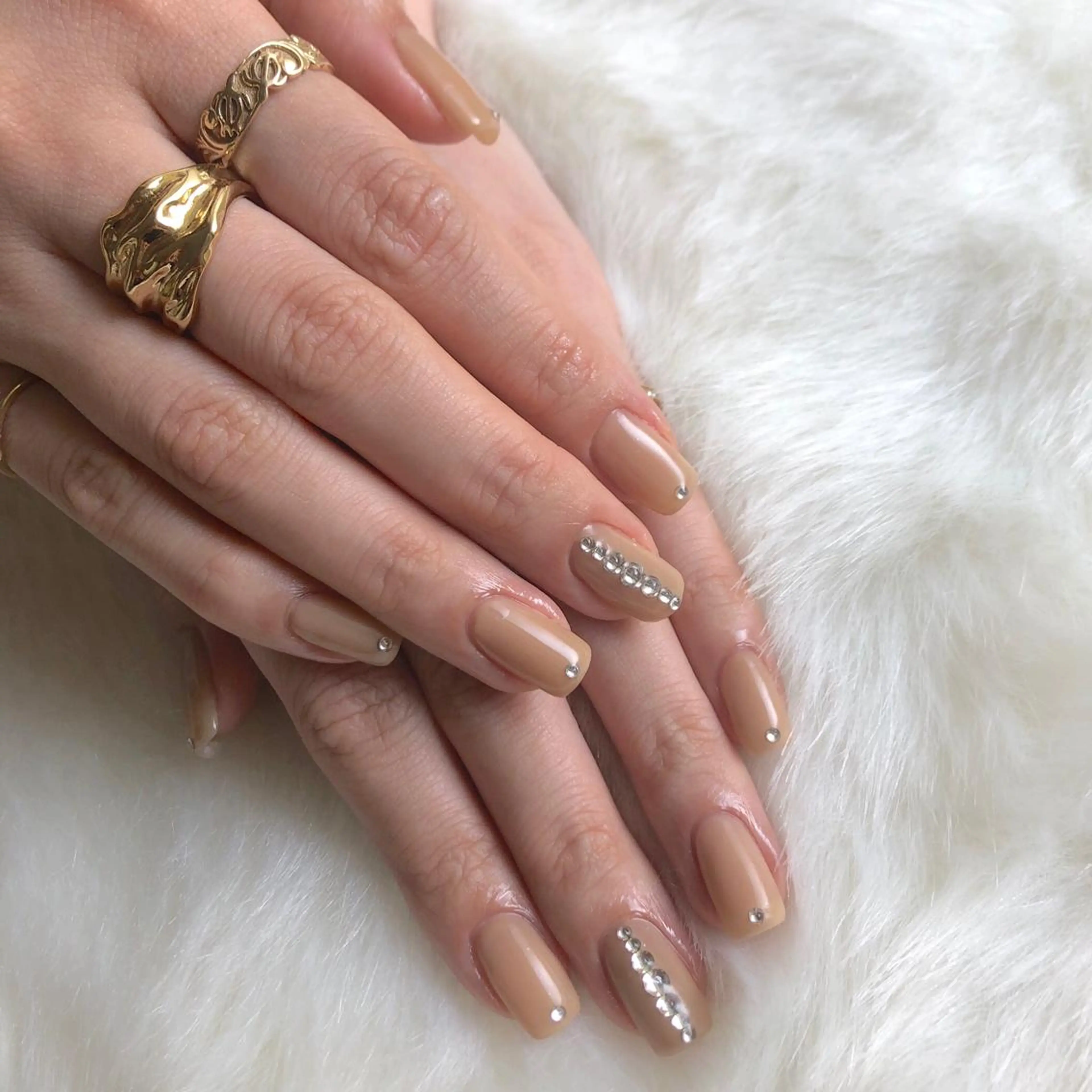 ネイル ストーンネイル ハンドネイル Lee.nail ハルカのネイルデザイン
