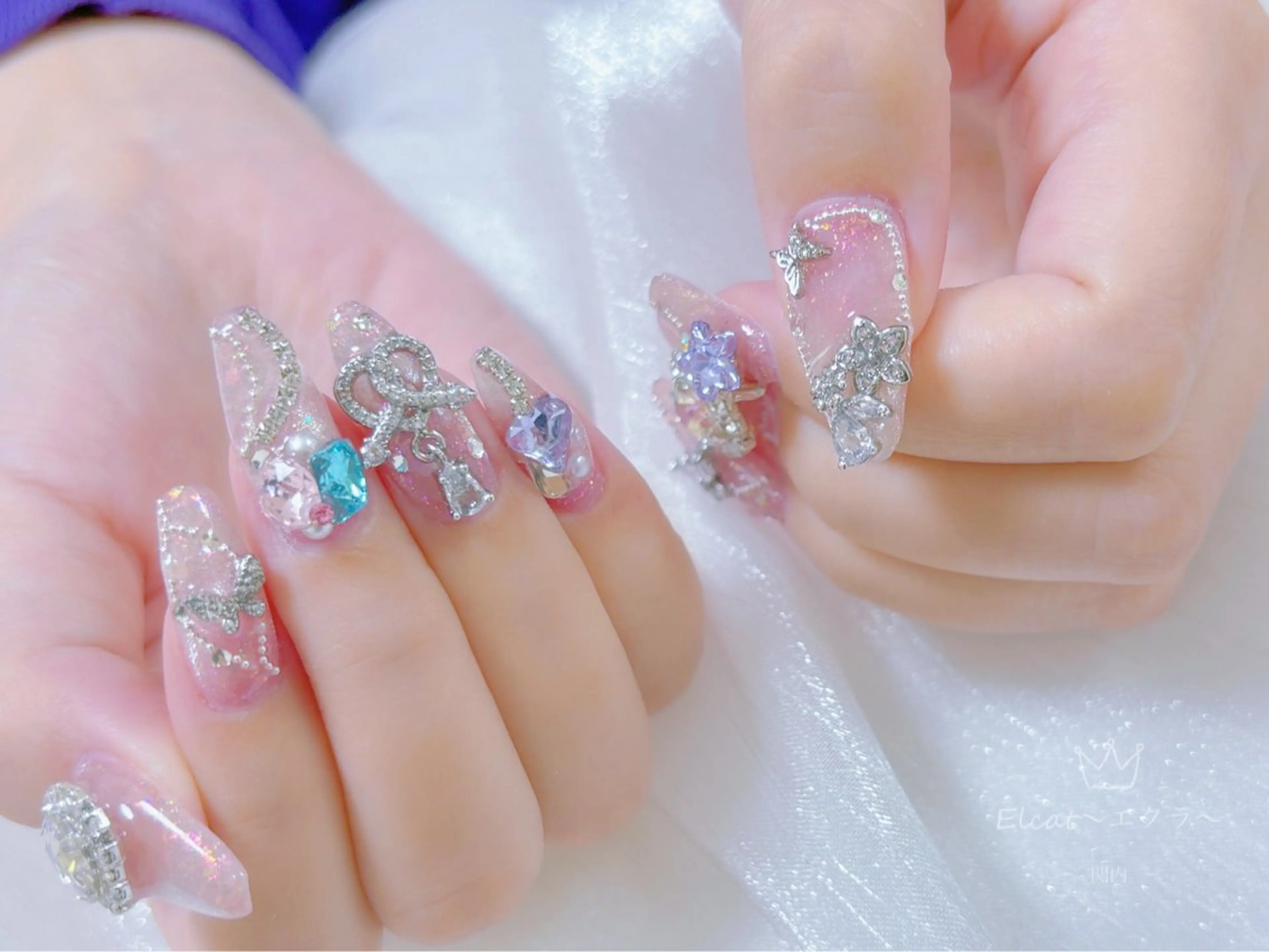 ネイル ハンドネイル ネイルサロンエクラ 🫧Shizukaのネイルデザイン