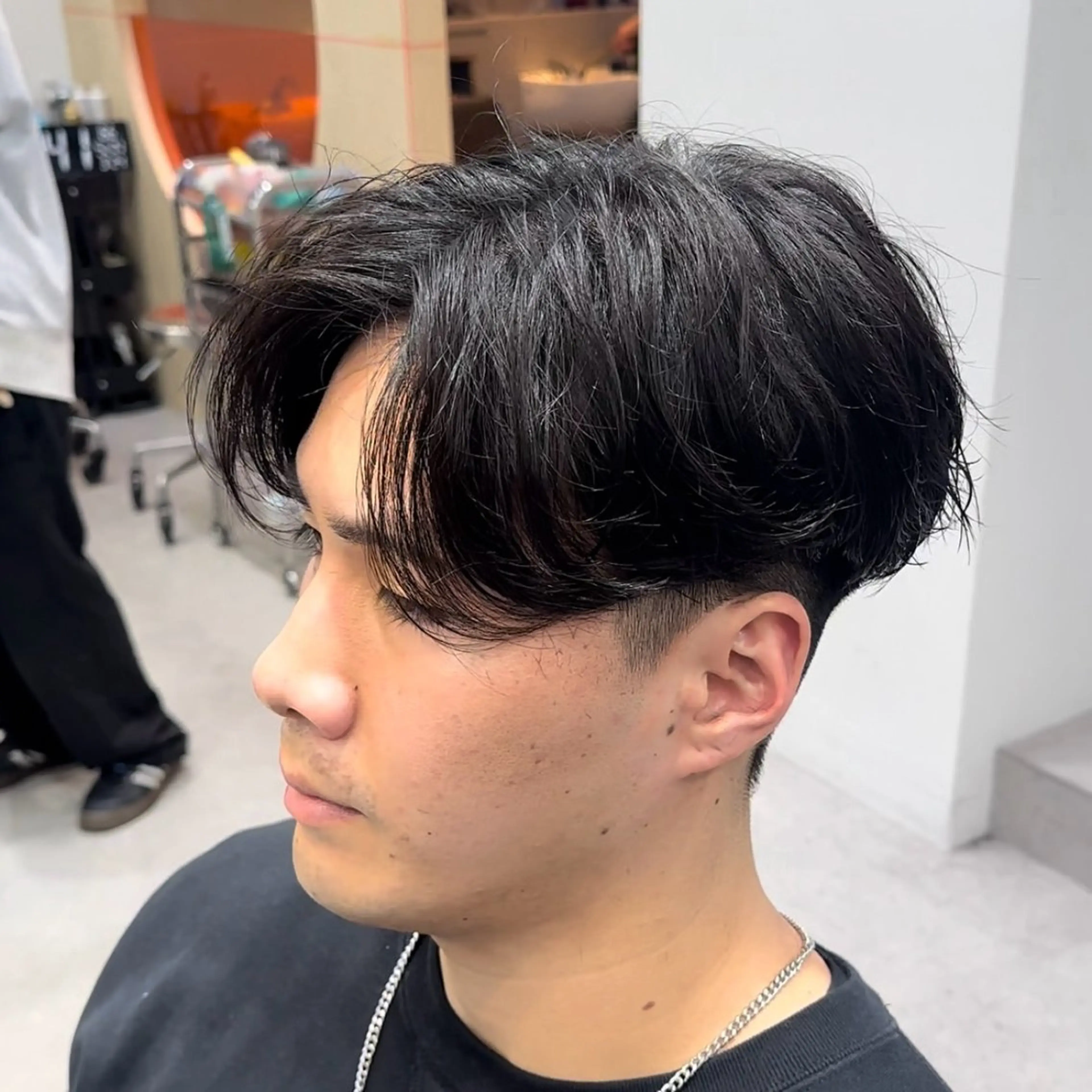 パーマ メンズ カット パーマ トリートメント 当日予約⭕️ fifth渋谷太田のヘアスタイル