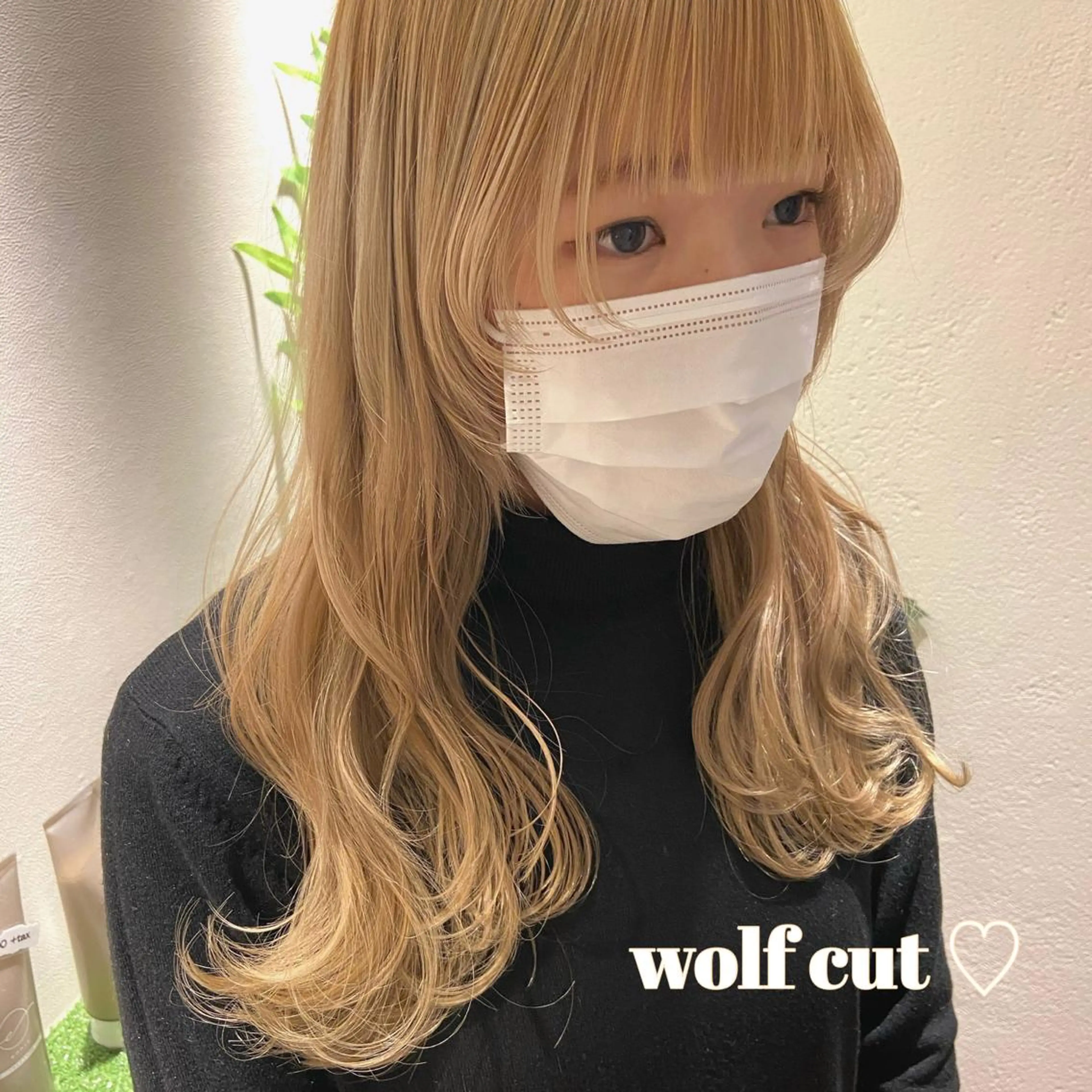 セミロング ウルフカット カット 顔まわりカット レイヤー桑原 日花理のヘアスタイル