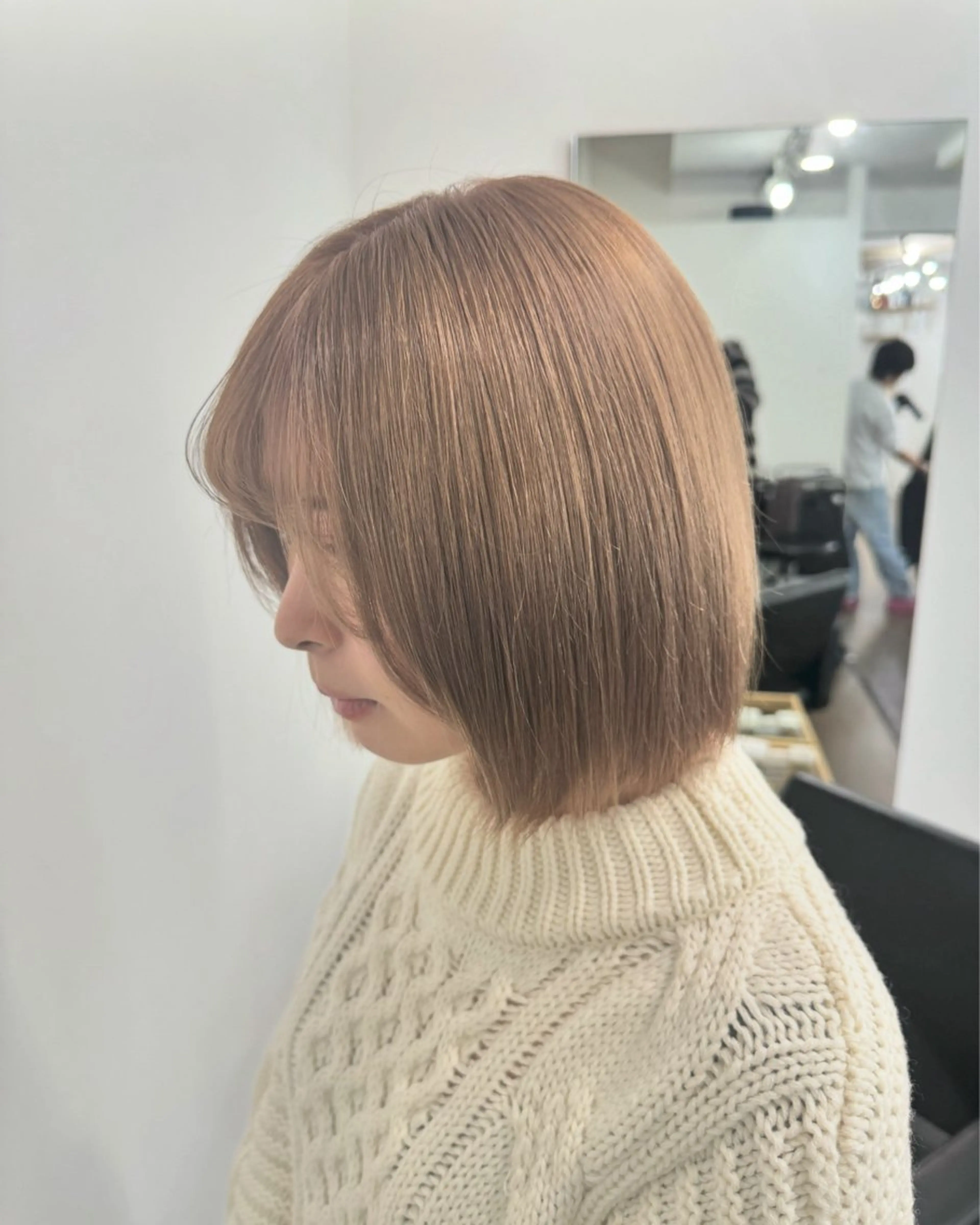セミロング カット ヘアカラー トリートメント 🌸ioe岡本/ 日和優真🌸のヘアスタイル