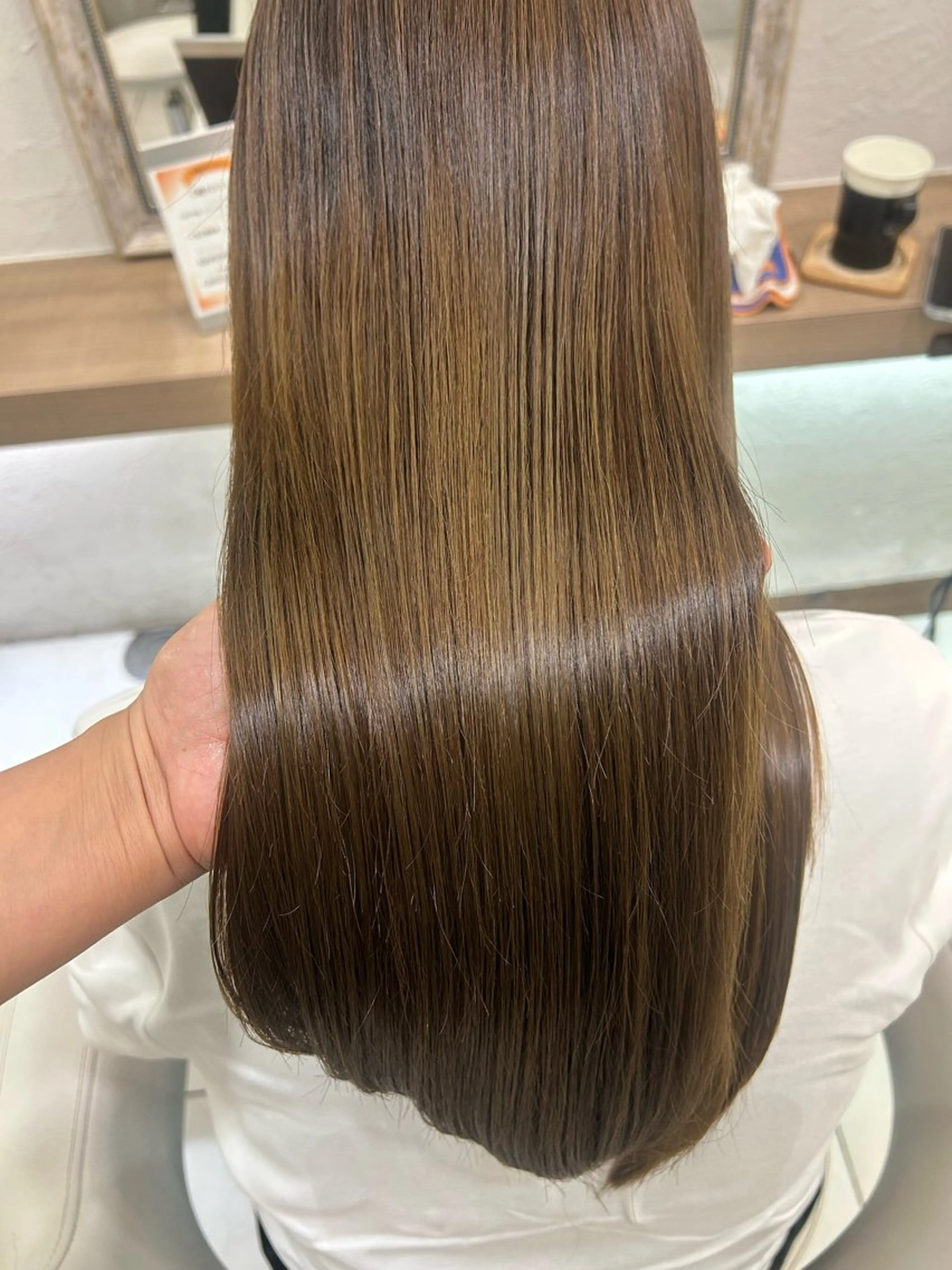 ロング カラー カット ヘアカラー トリートメント 艶質改善/縮毛矯正 ササキナツミのヘアスタイル